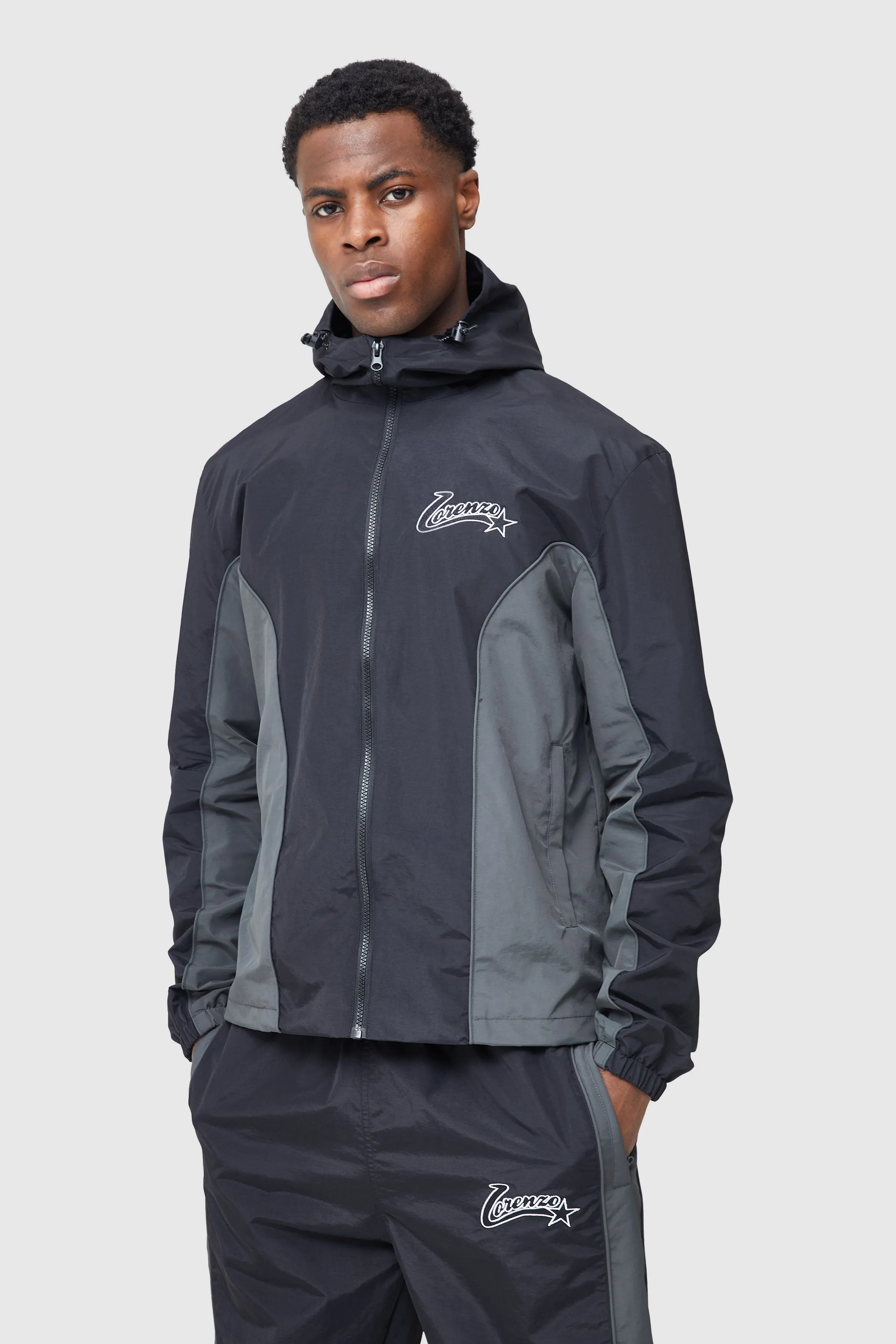 All Star Windbreaker - Black/Grey