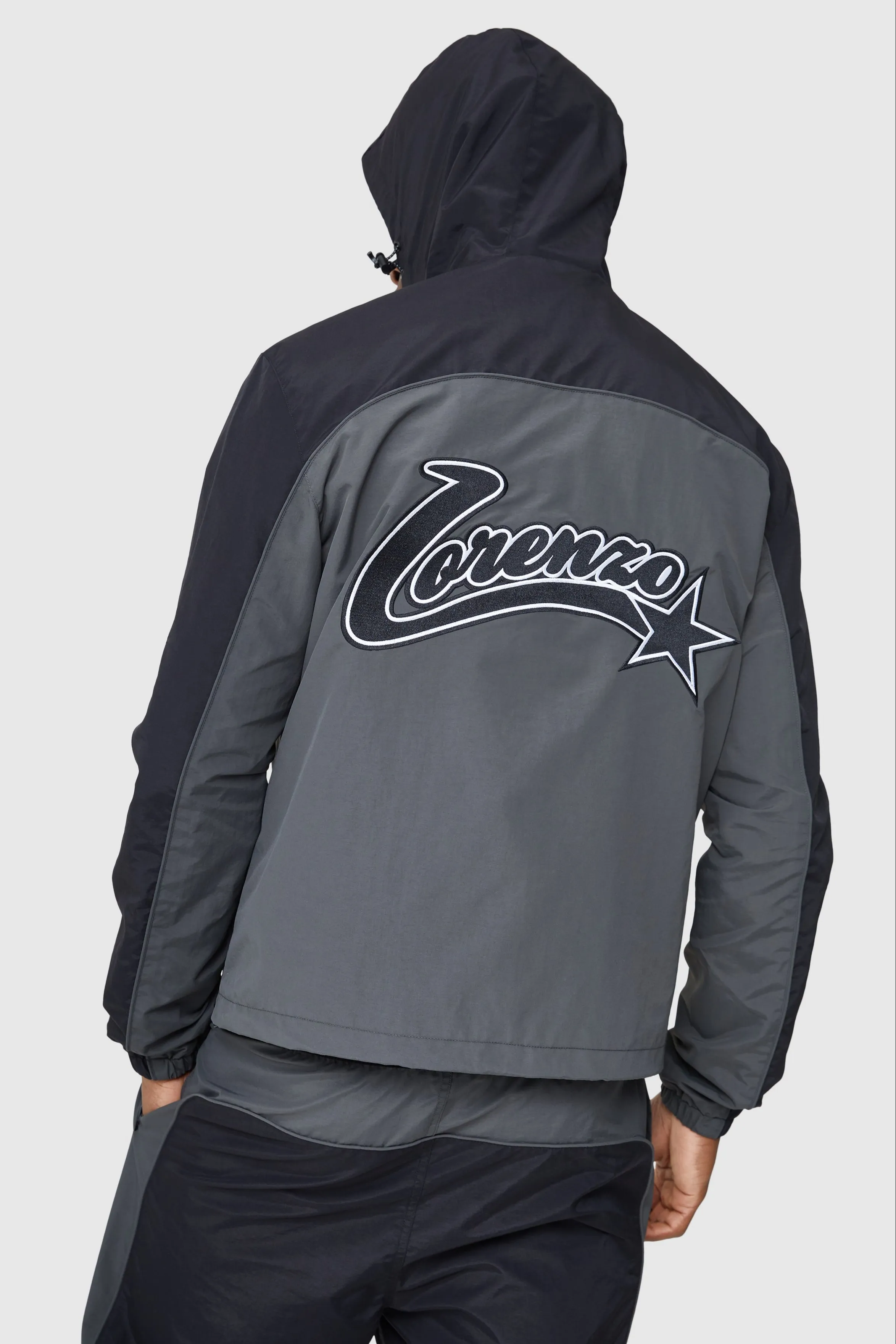 All Star Windbreaker - Black/Grey