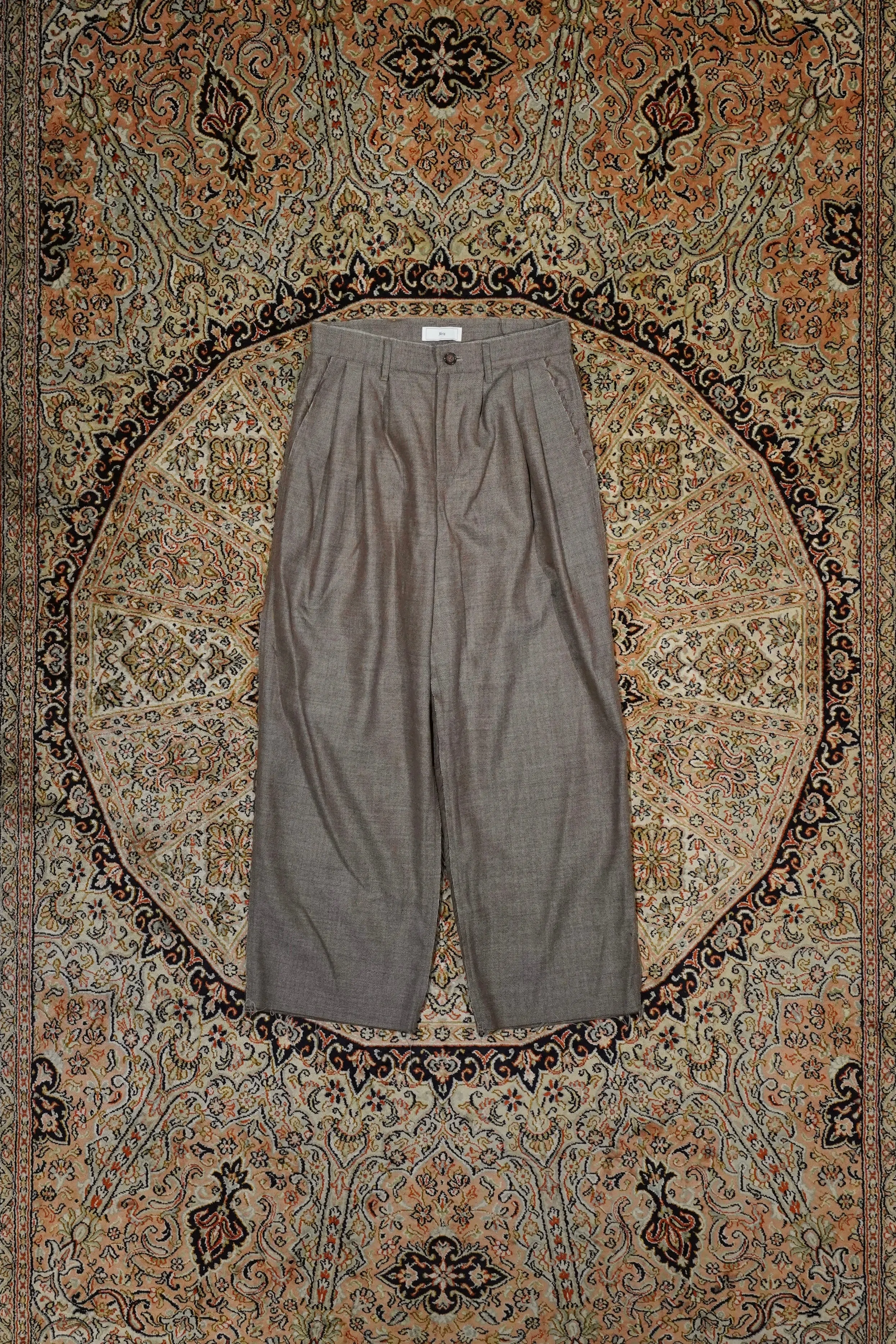 ALPACA SAXONY SCHADEN 3TUCK PANTS