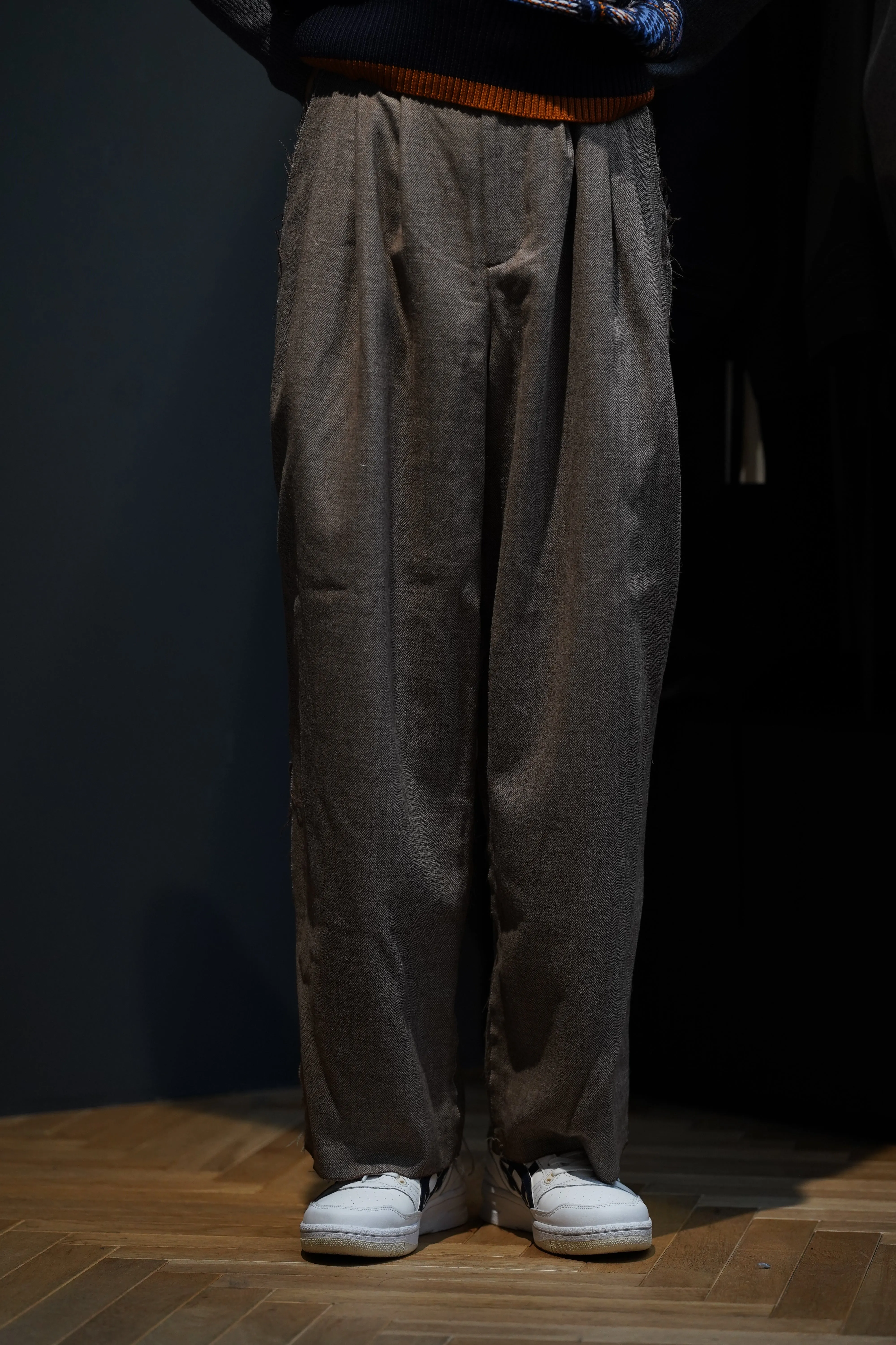 ALPACA SAXONY SCHADEN 3TUCK PANTS
