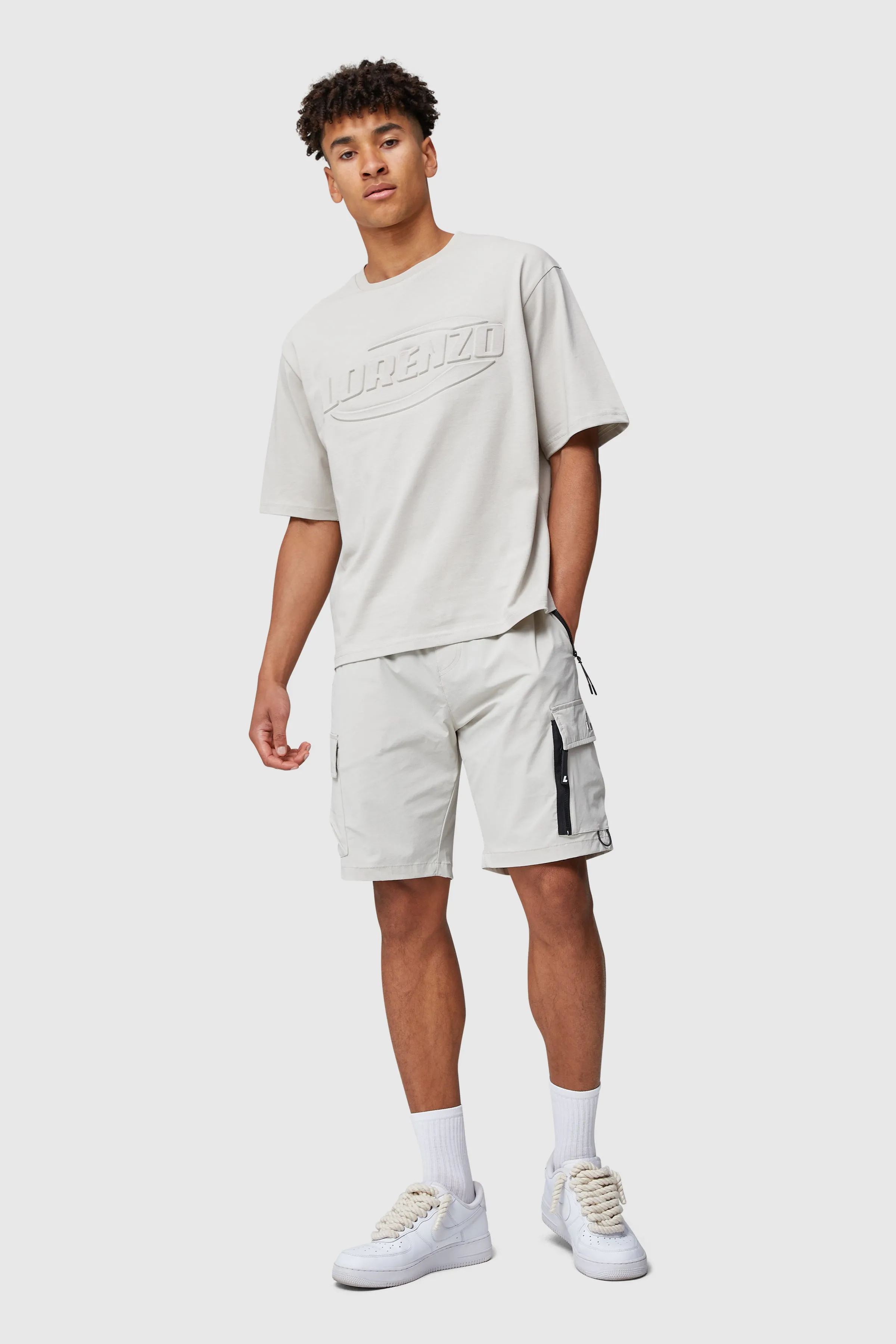 Ascend Orbit Tee- Stone
