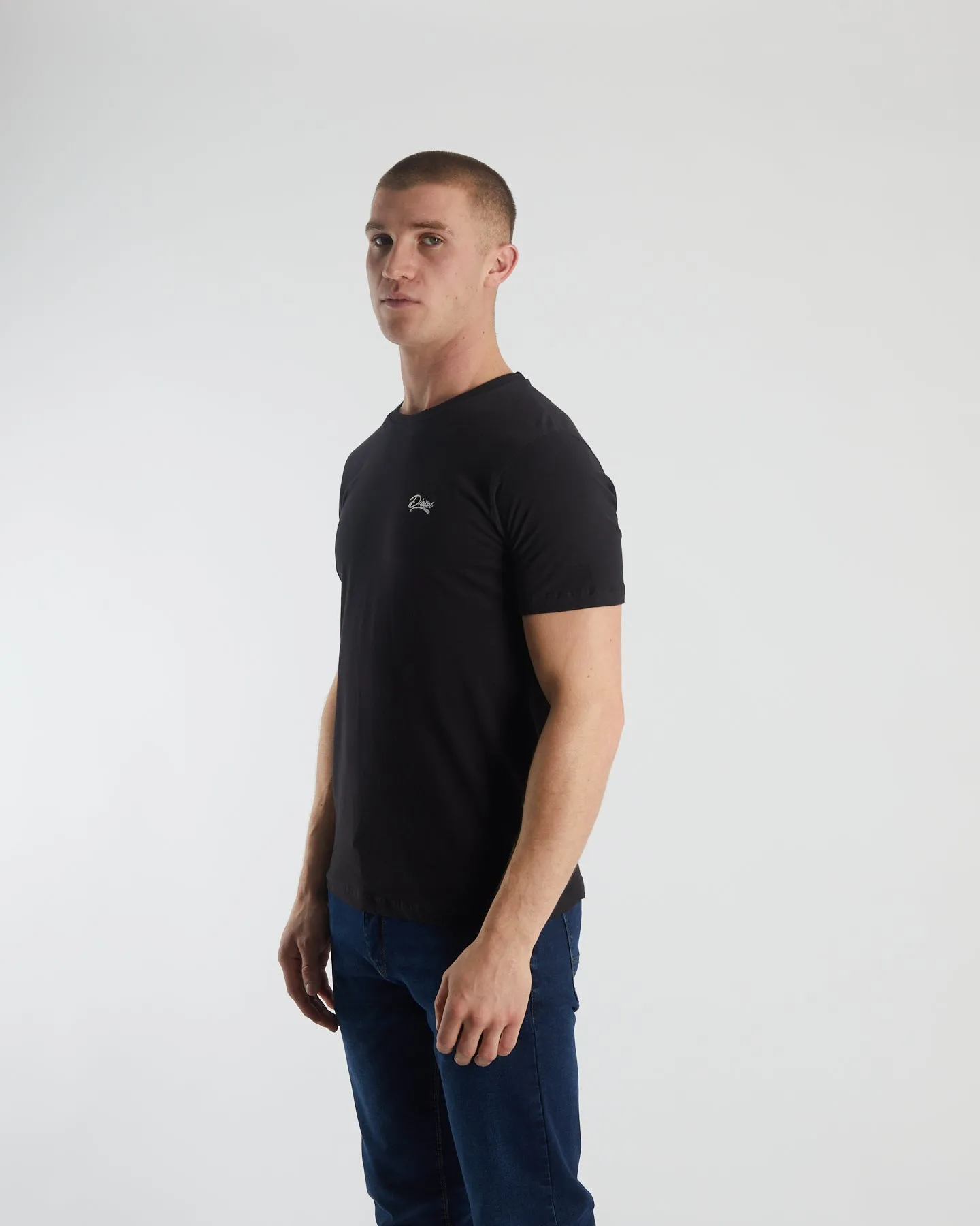 Basic Caden O Neck Tee Midnight Blue