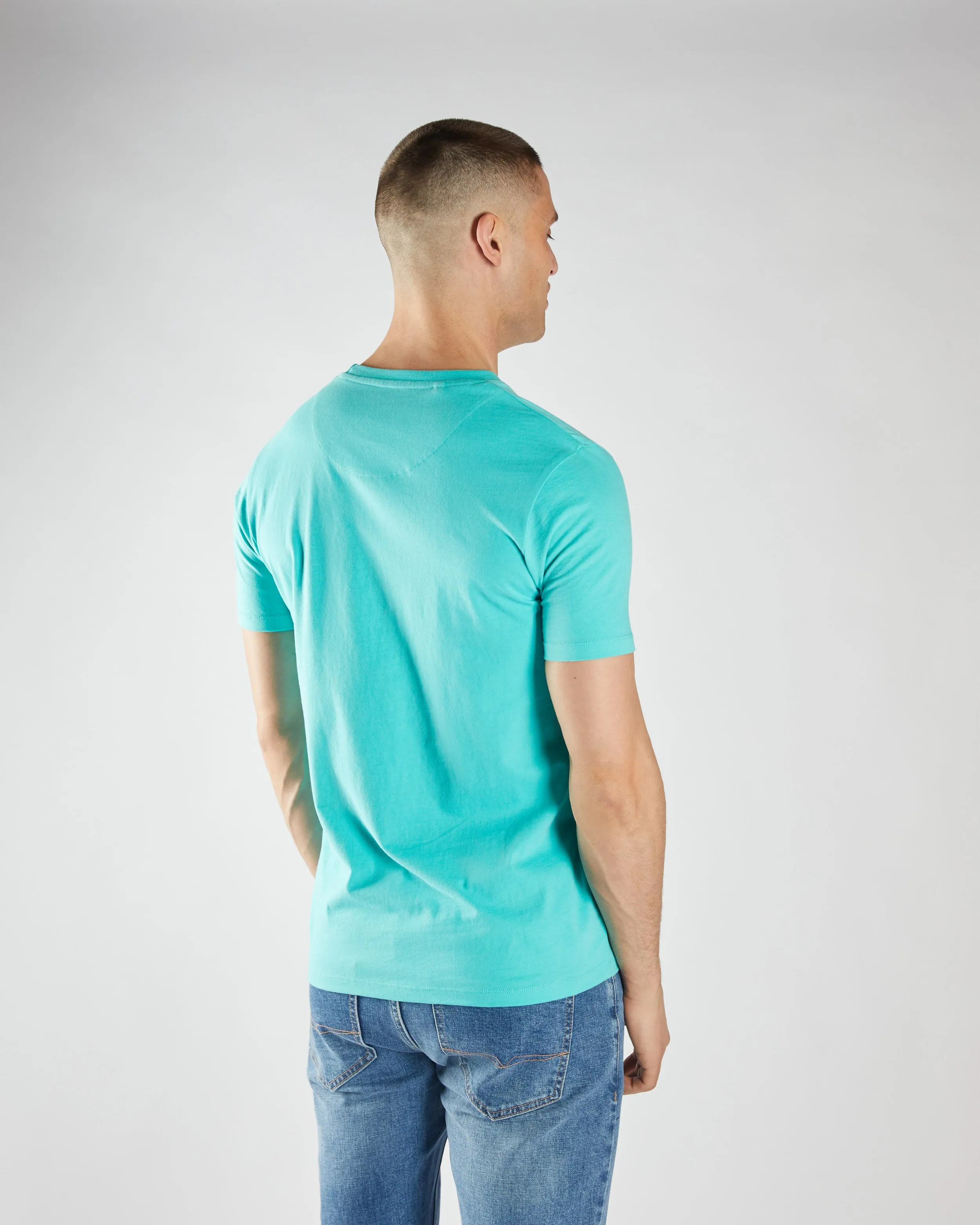 Basic Sky O Neck Sea Glass