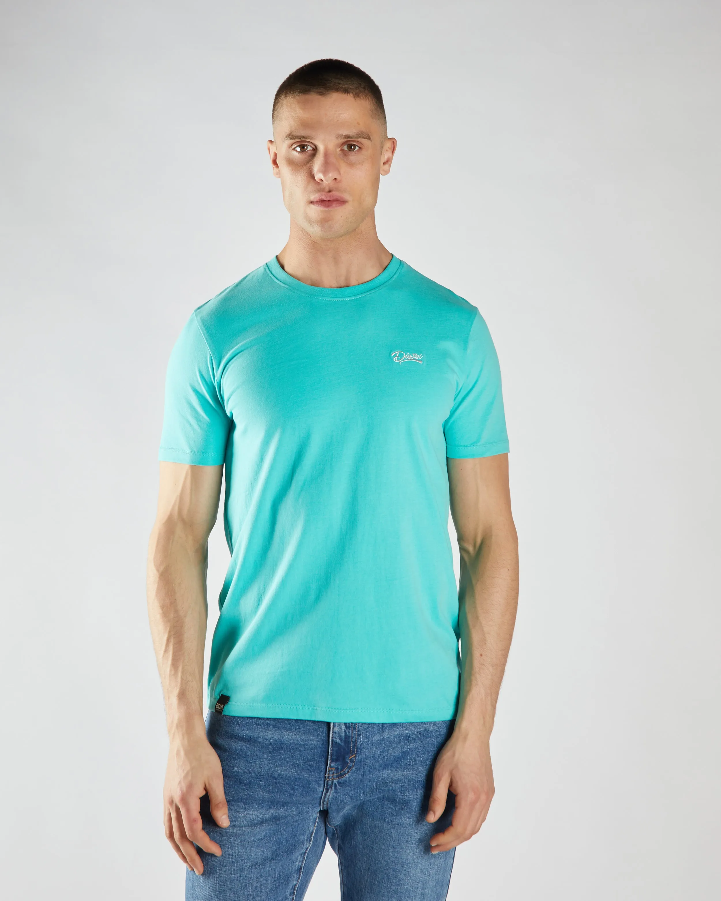 Basic Sky O Neck Sea Glass