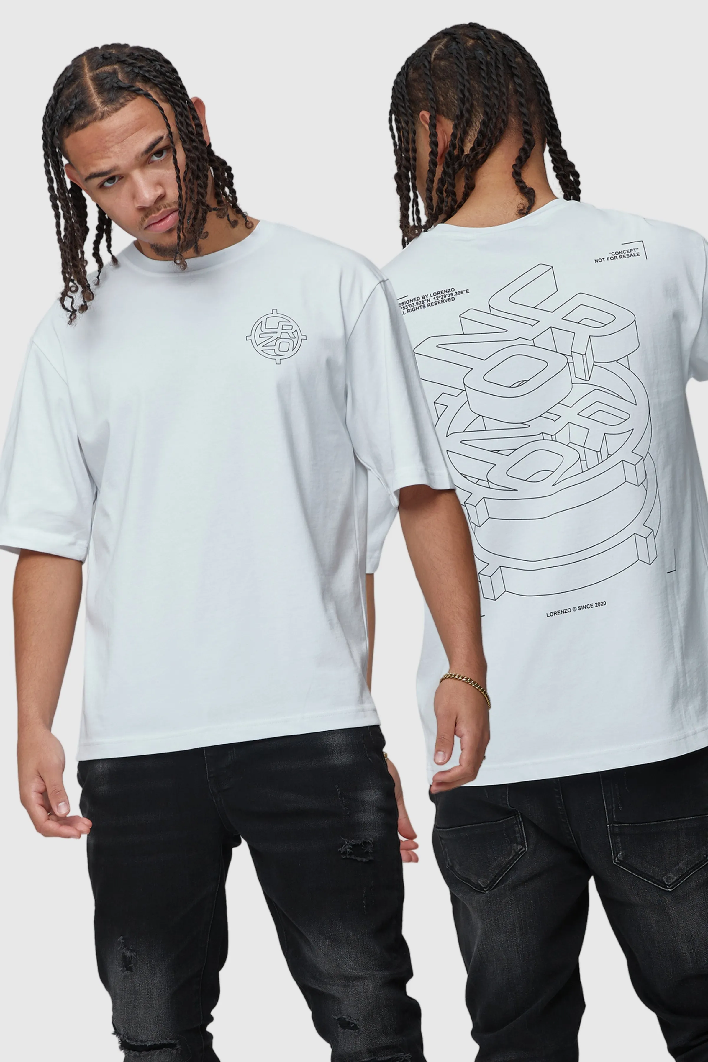 Blueprint Tee - White