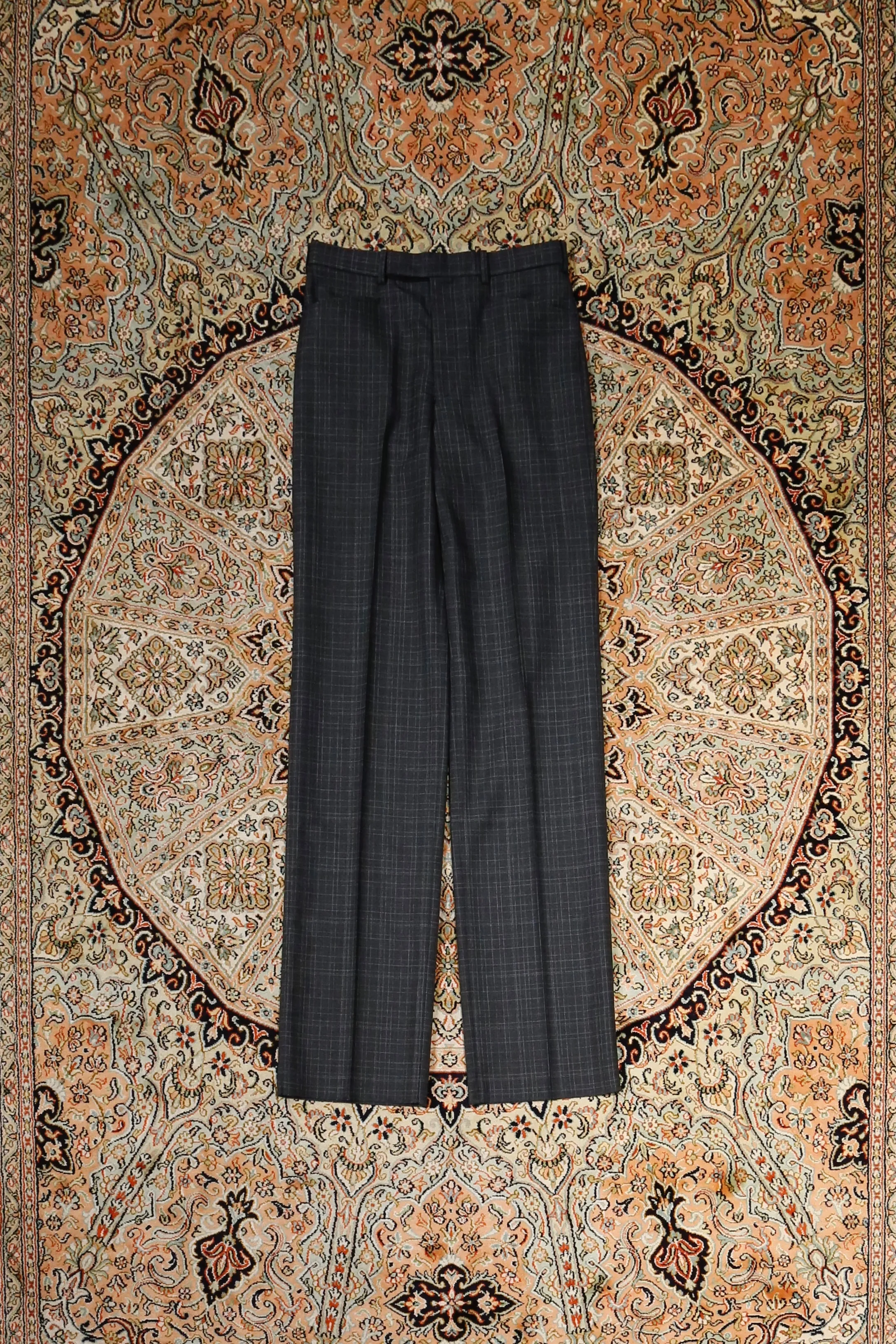 Check Straight Trousers