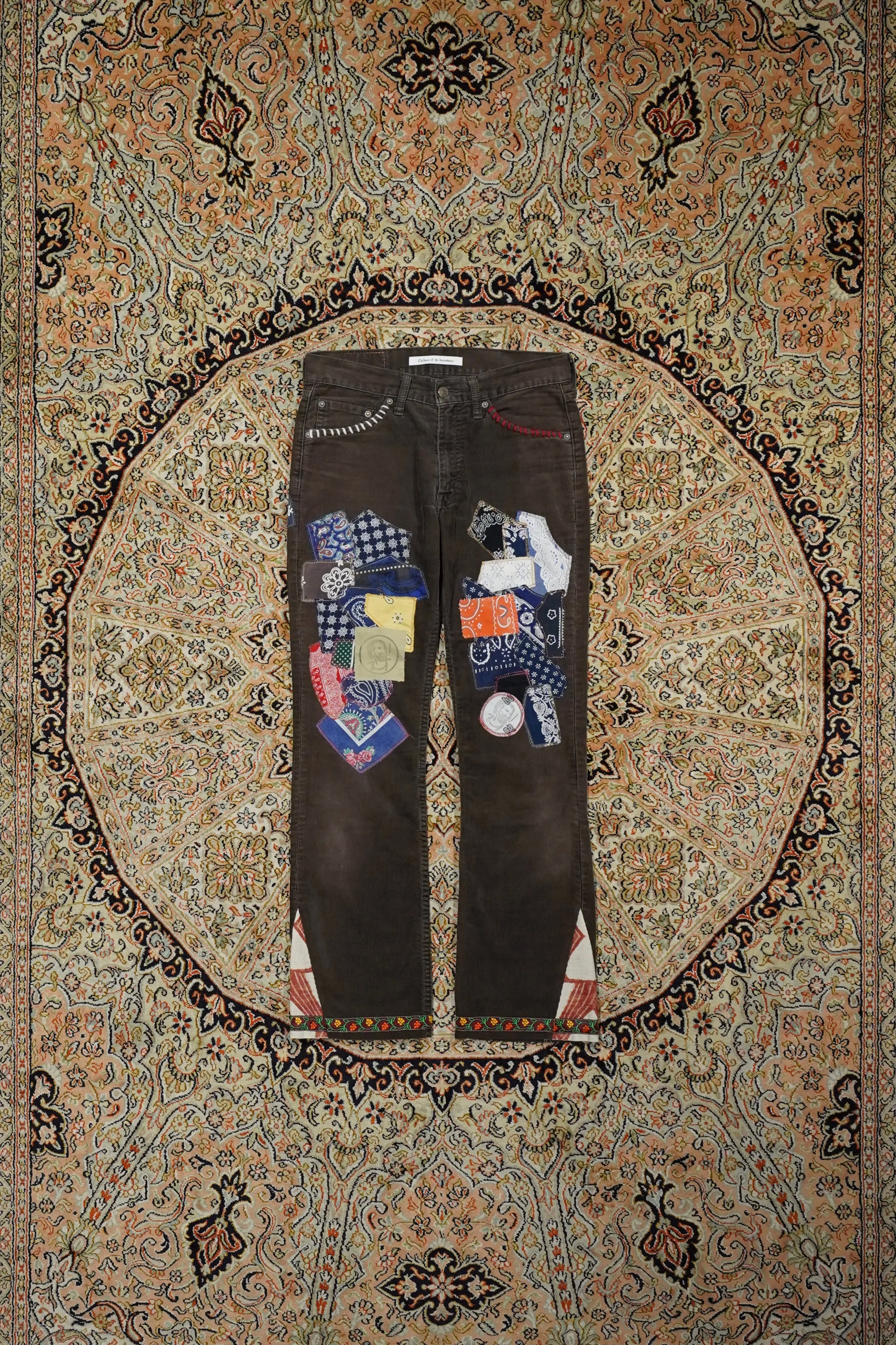 Children of the discordance BRND COMMUNE CUSTOM PATCH CORDUROY PT (BEG BRW)