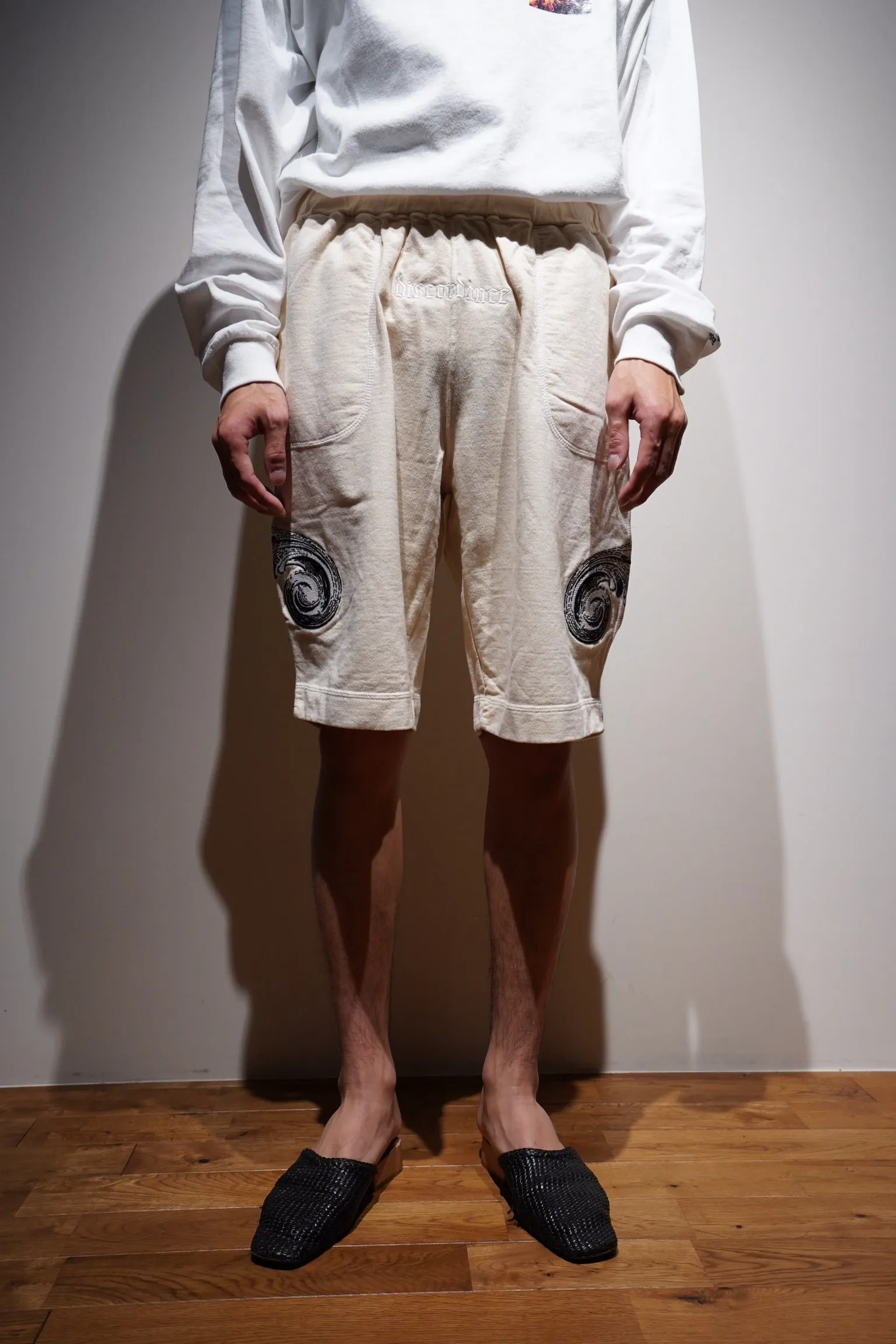 Children of the discordance EMBROIDERY SHORT PANTS ??DISCORDANCE?? OVERDYE