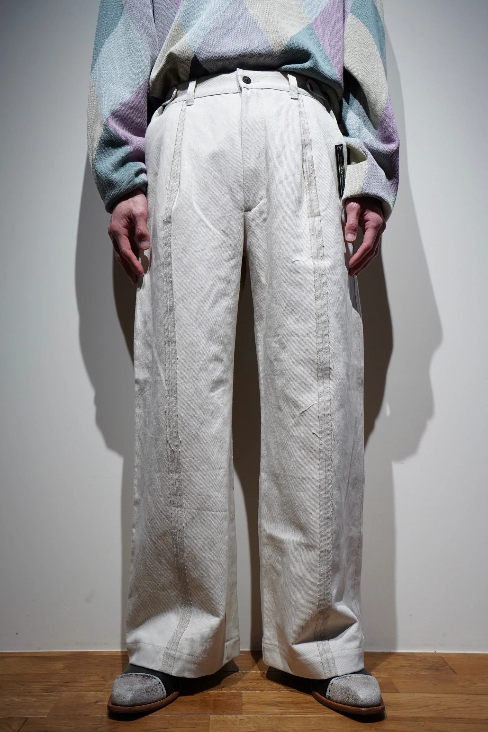Children of the discordance INSIDE OUT TROUSERS(IVORY)