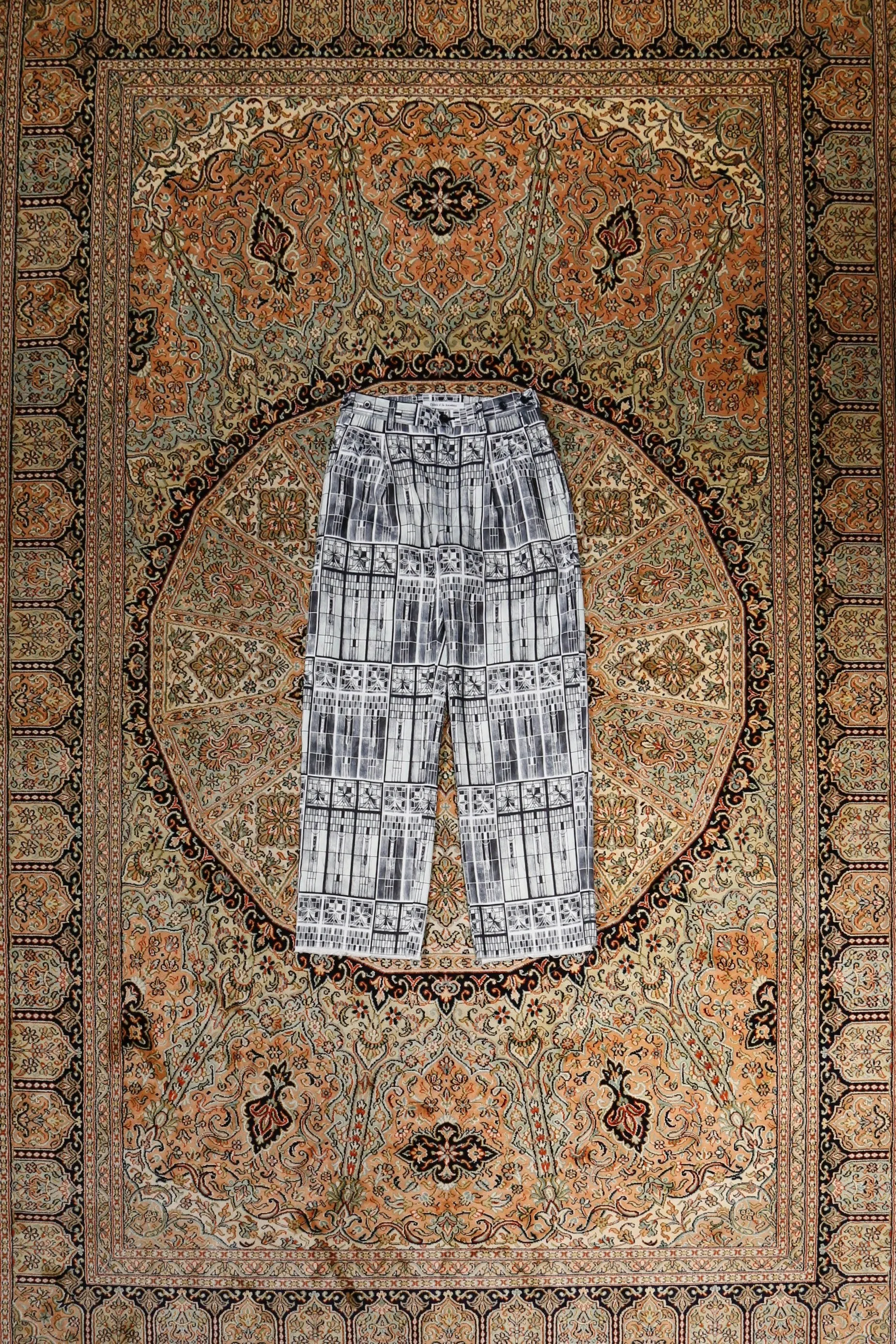 Children of the discordance PERSONAL DATA PRINT TROUSERS B (STAINED GLASS)