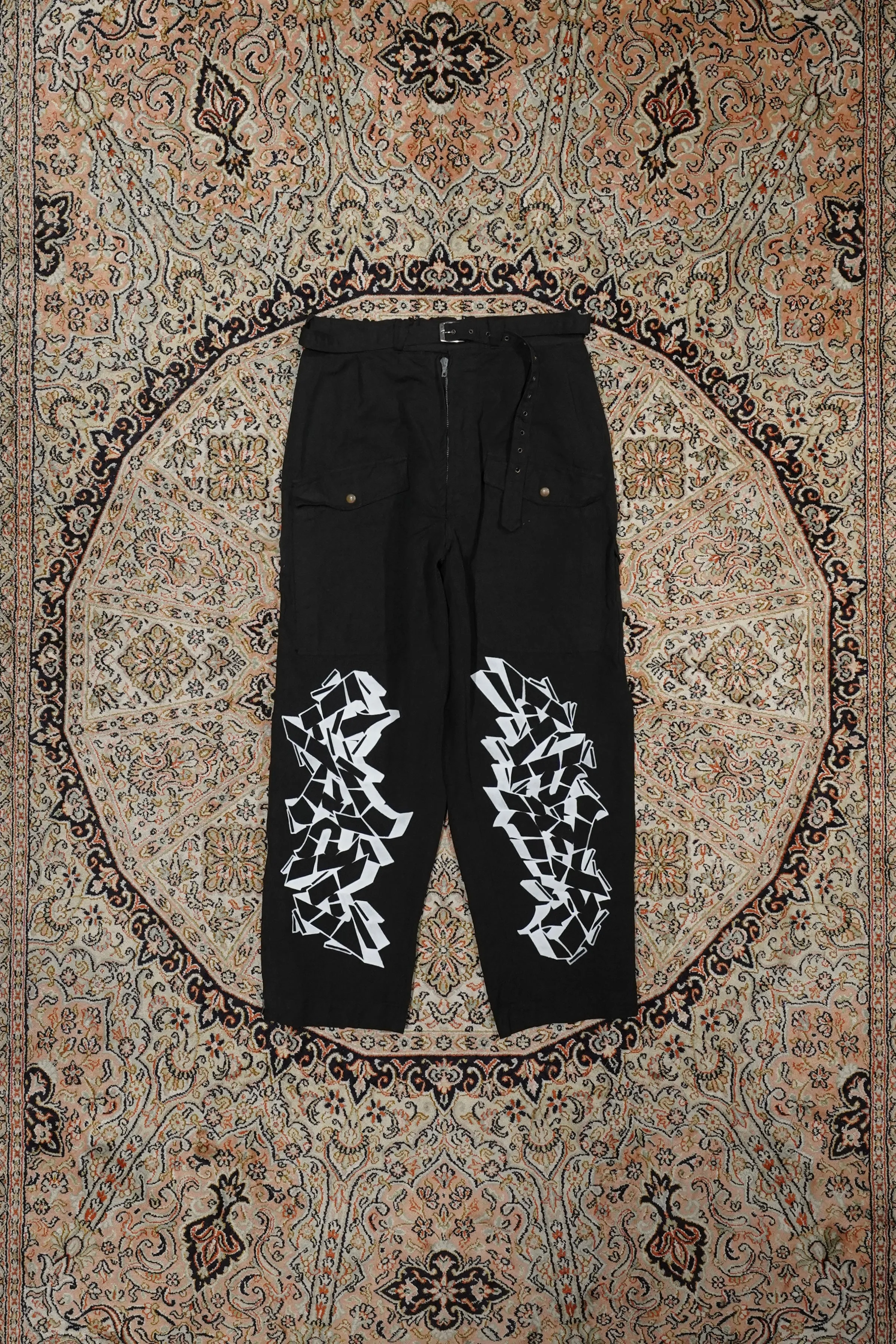 Children of the discordance SUI HAND PAINTING MILITARY TROUSERS (BLACK)