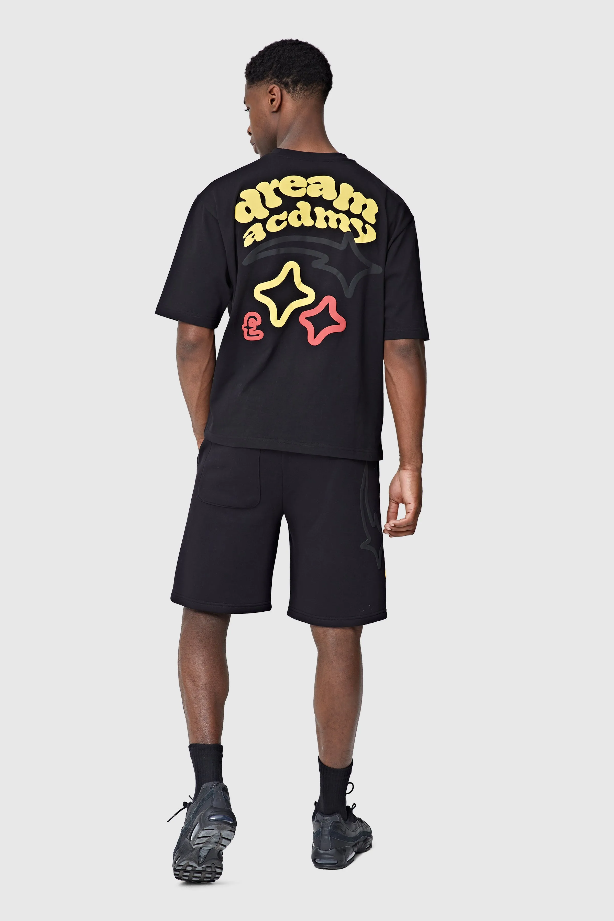 Dream Acdmy Tee - Black/Yellow/Red