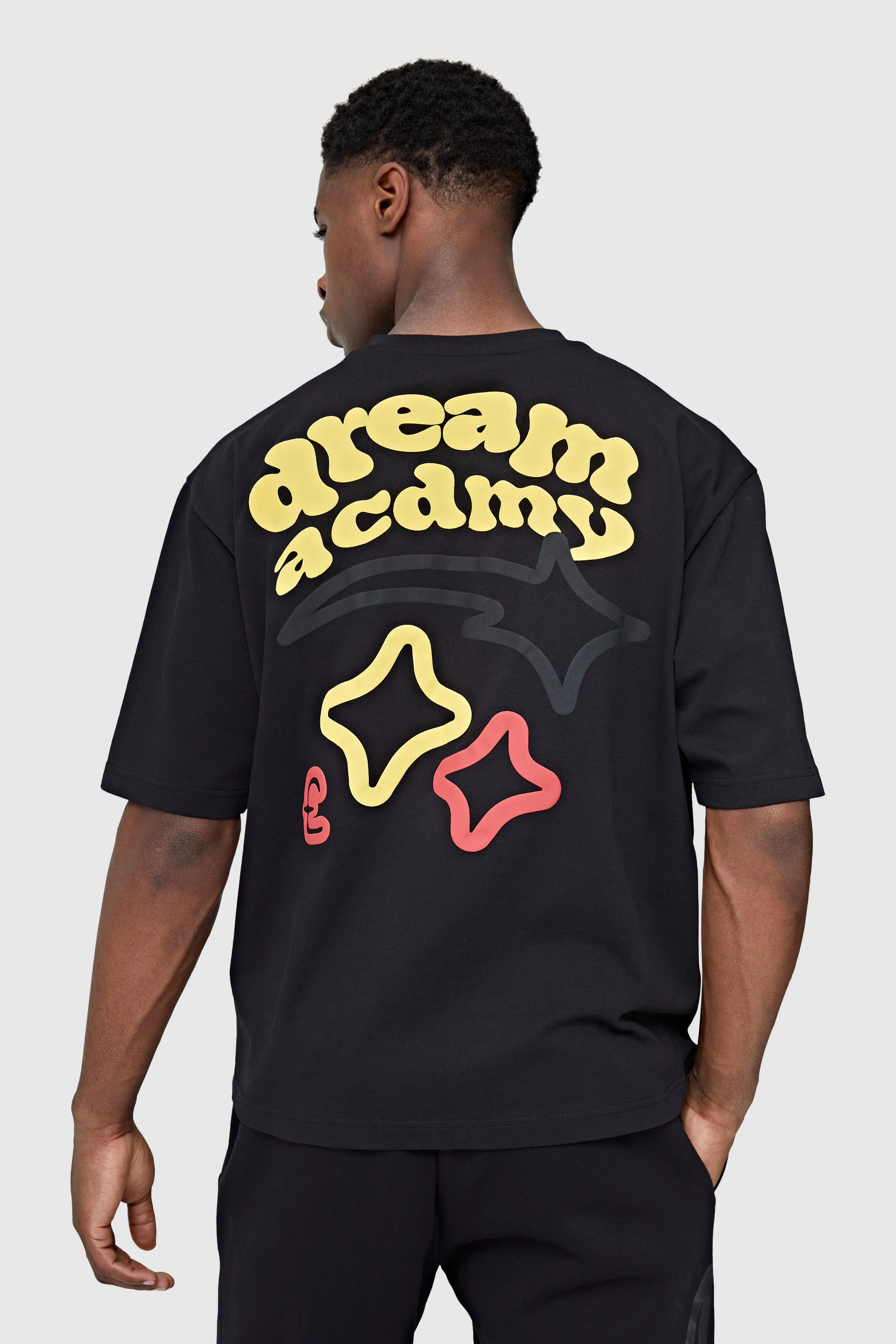 Dream Acdmy Tee - Black/Yellow/Red