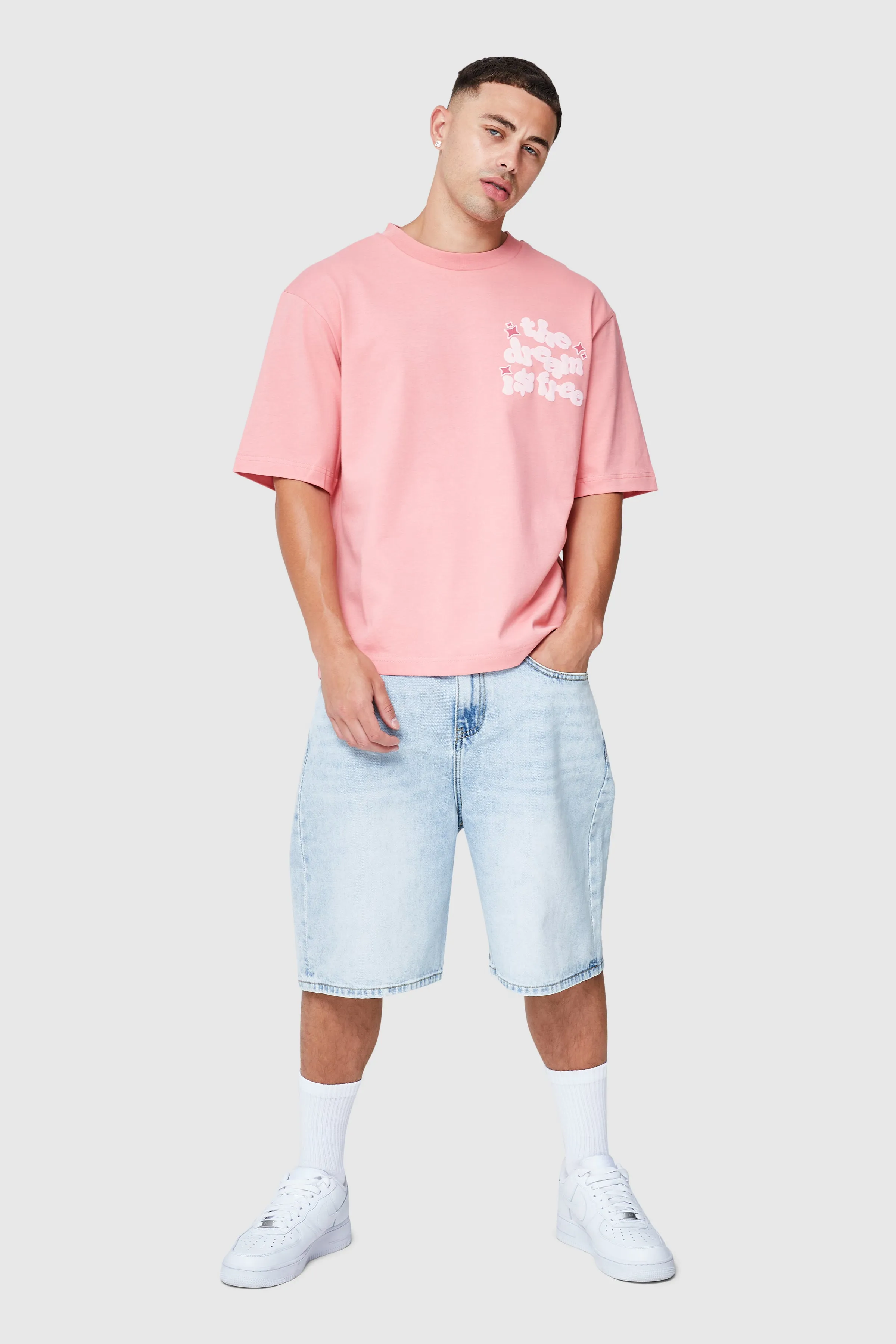 Dream Is Free 2.0 Tee - Coral