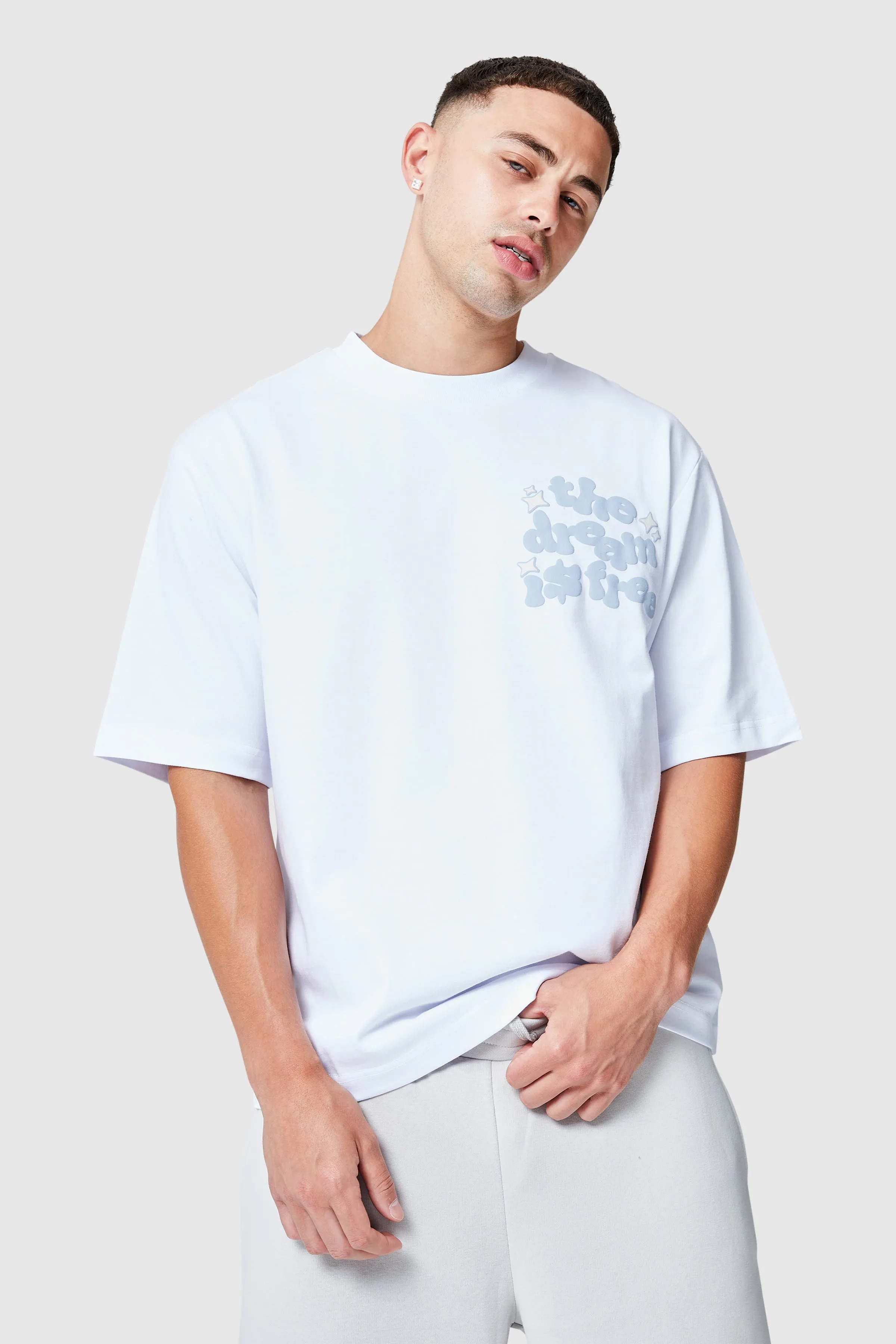 Dream Is Free 2.0 Tee - White/Blue