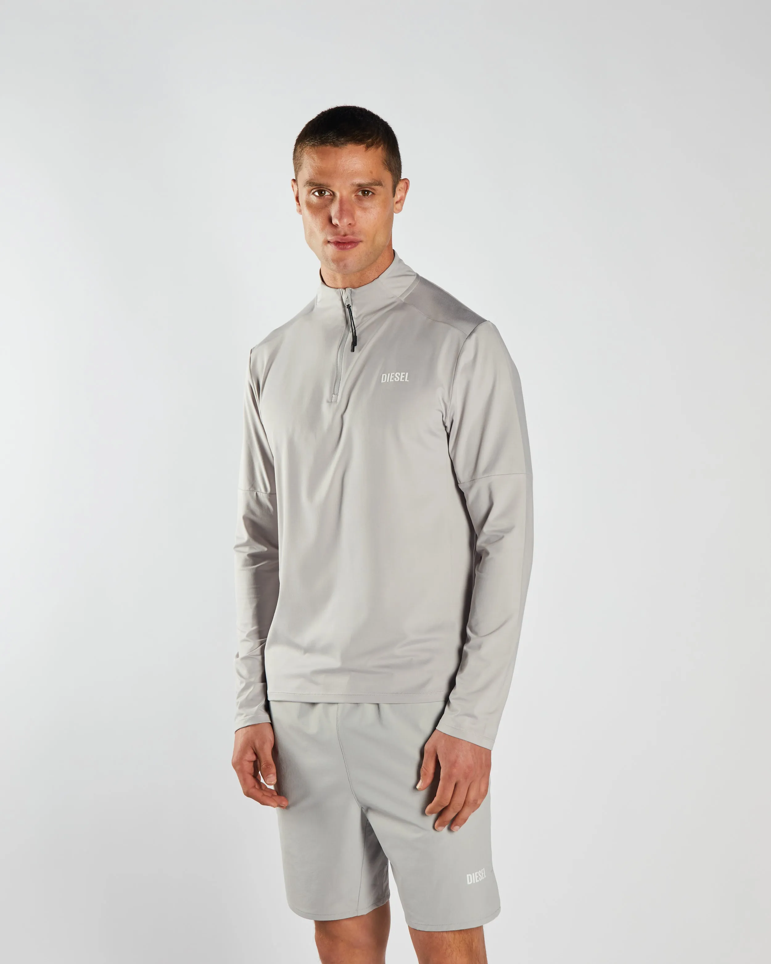 Ernest Half Zip Distant Grey