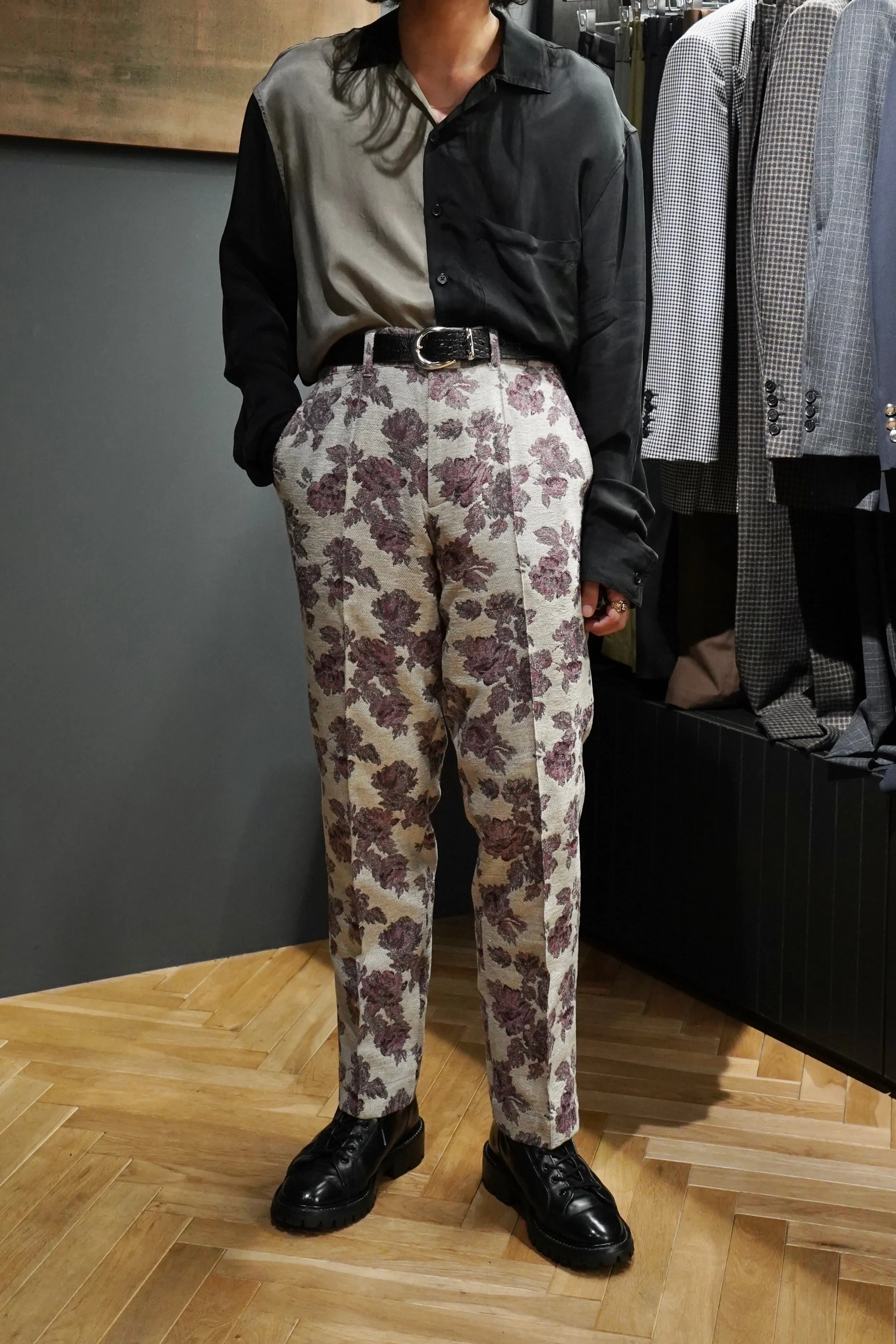 GOBELIN PIN TUCK PANTS (WISTERIA)