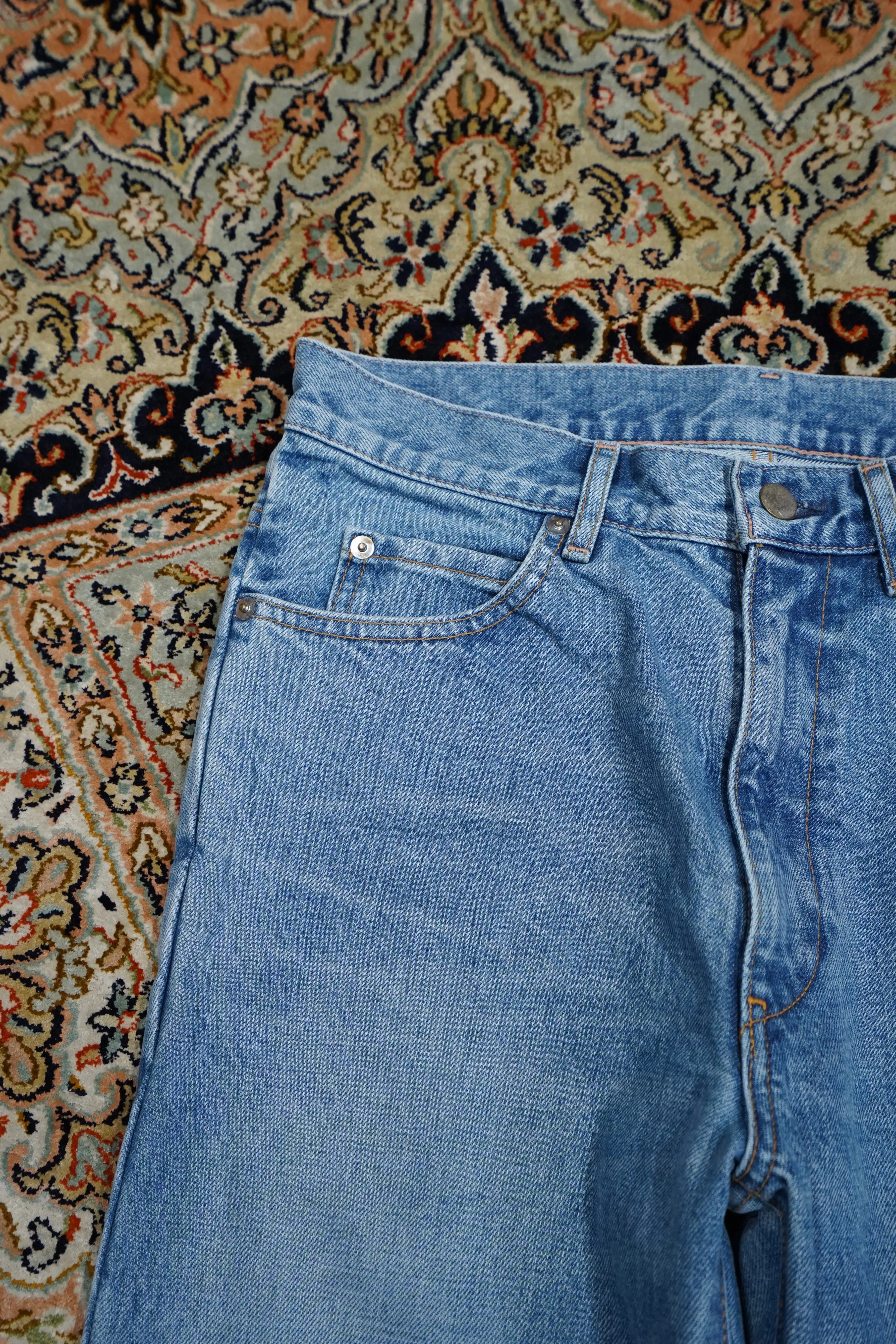 Gradation Semi Flare Denim PT (BLUE)