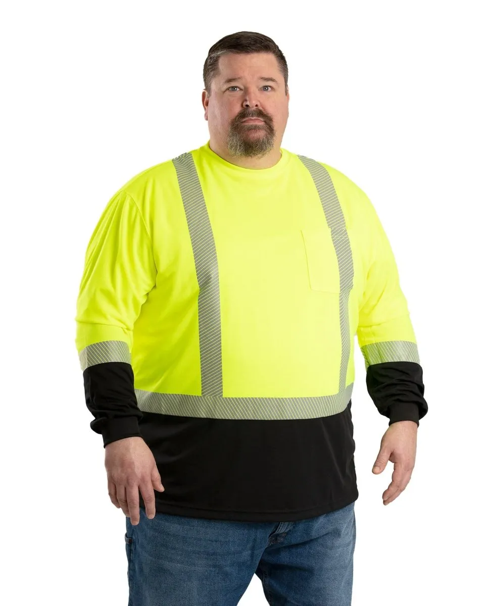 Hi Vis Class 3 Color Block Long Sleeve T-Shirt
