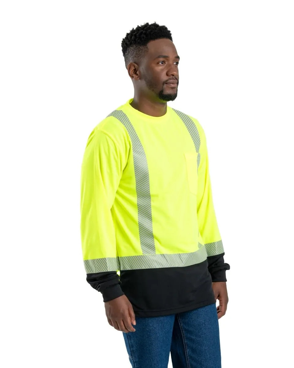 Hi Vis Class 3 Color Block Long Sleeve T-Shirt