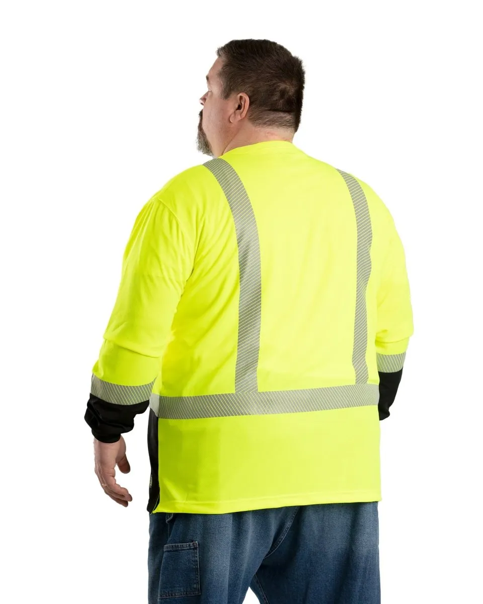 Hi Vis Class 3 Color Block Long Sleeve T-Shirt