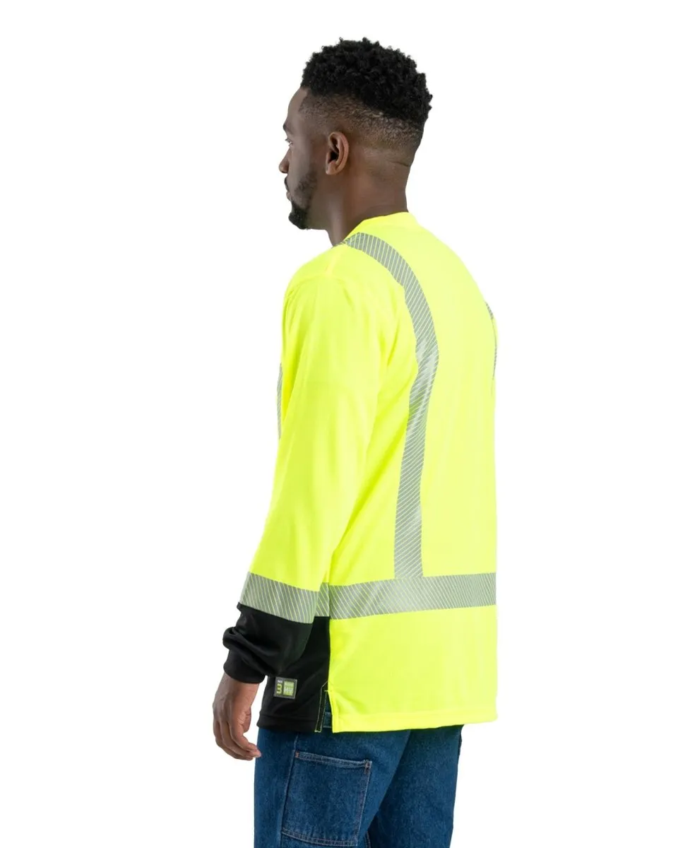 Hi Vis Class 3 Color Block Long Sleeve T-Shirt