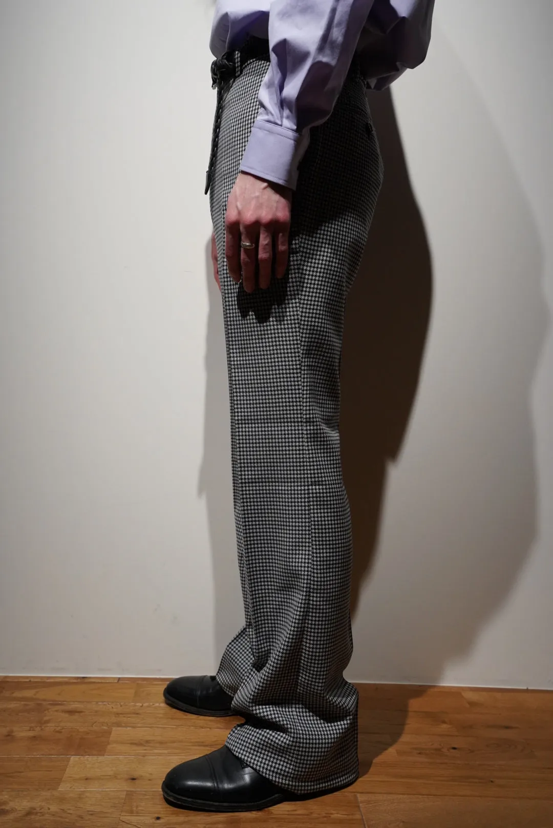 Houndstooth Flare Trousers