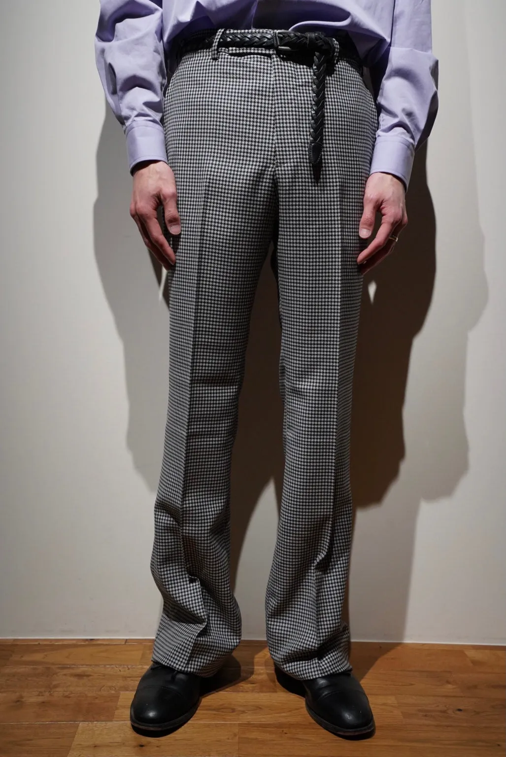 Houndstooth Flare Trousers