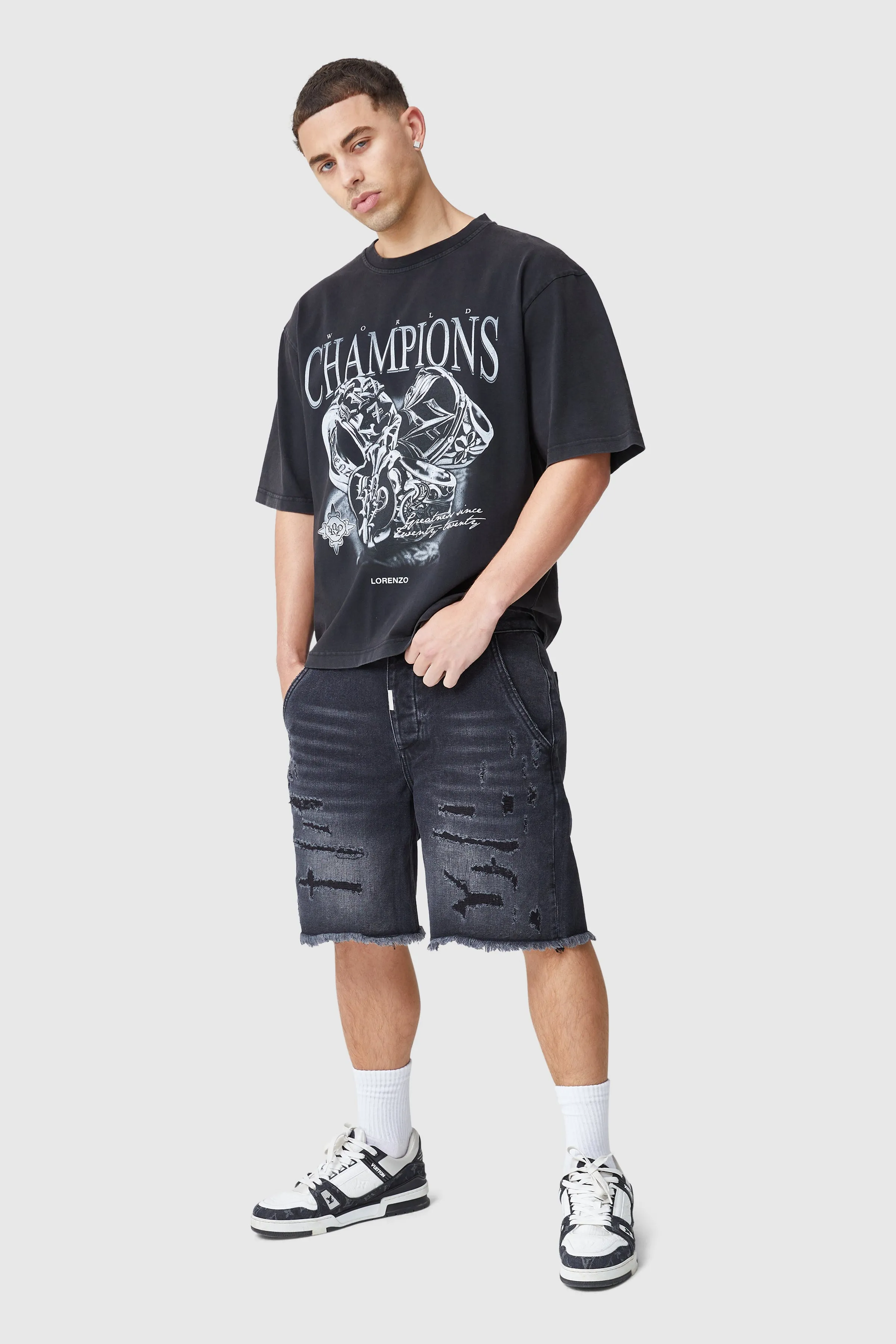Icon Rings Tee - Acid Wash