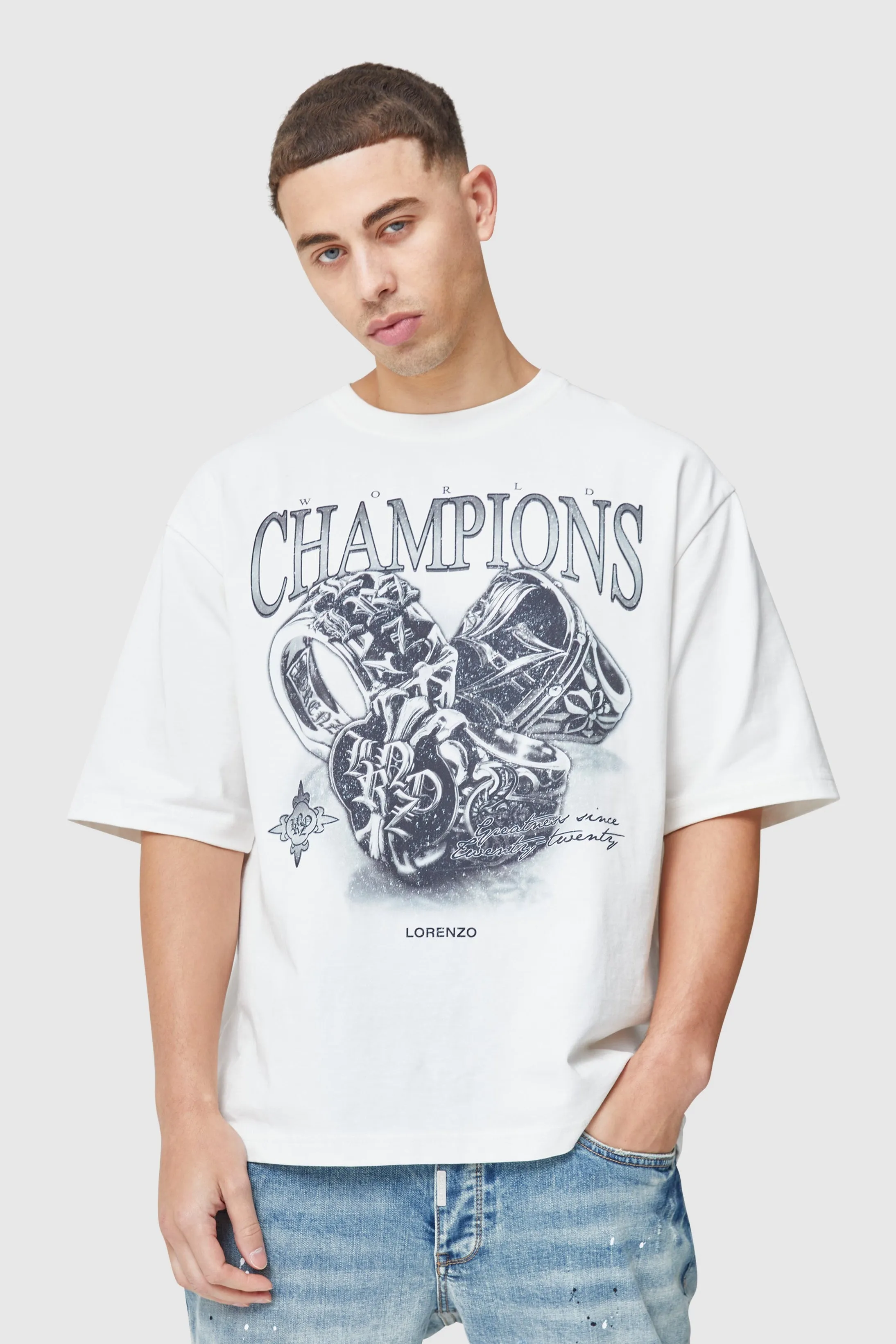 Icon Rings Tee - White
