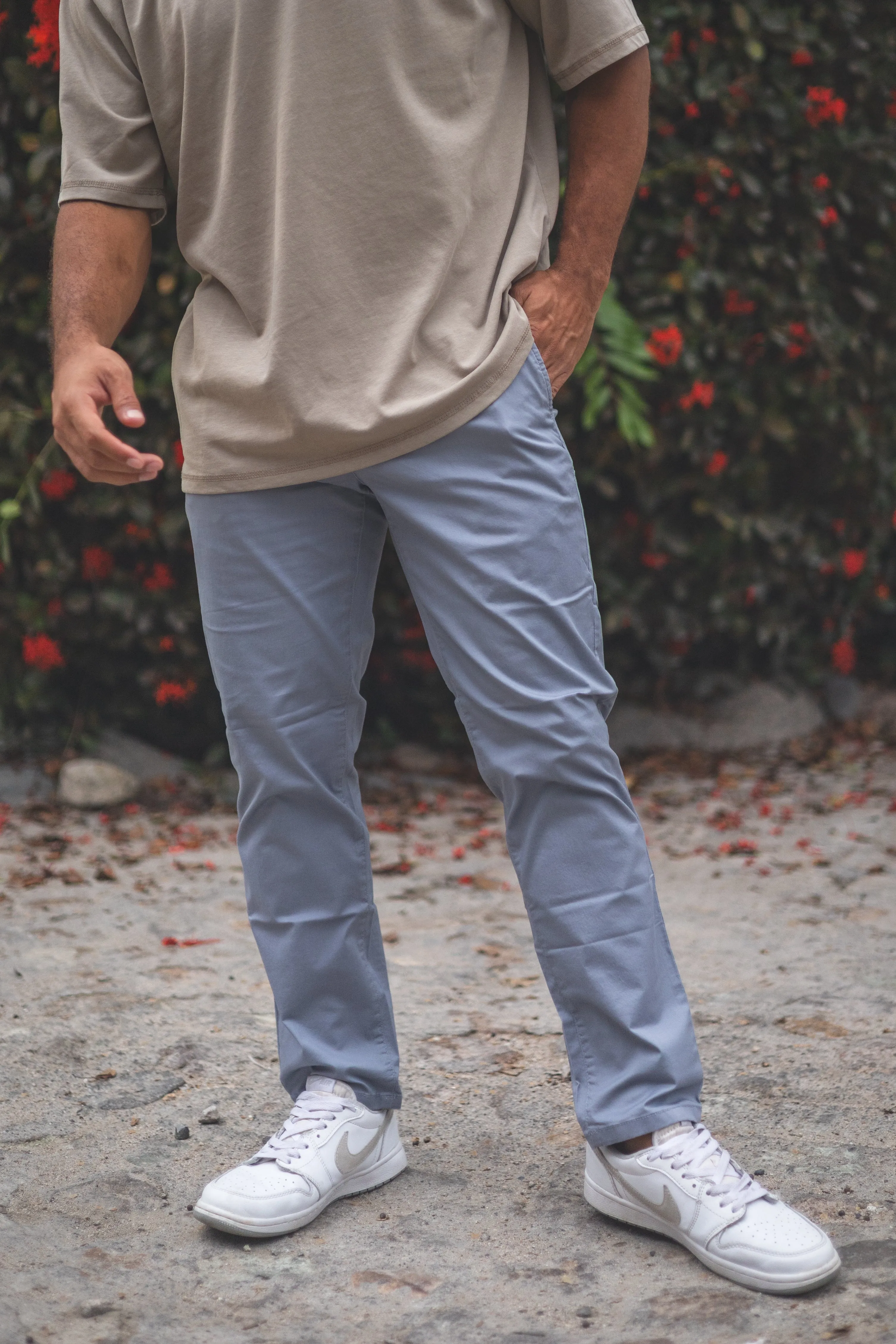 Lightweight Stretch Chino Dolphin Gray