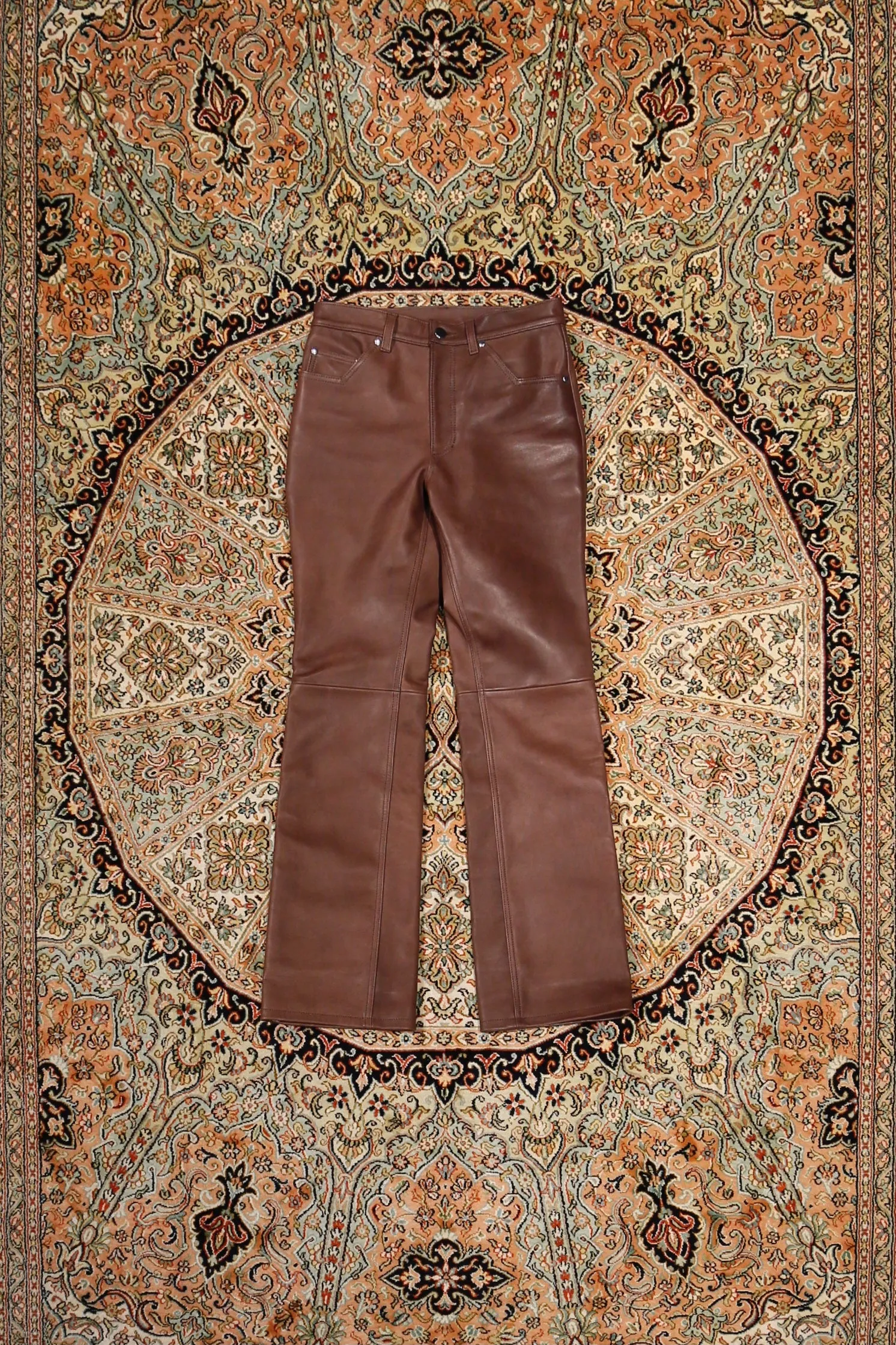 LITTLEBIG Leather Pants (BROWN)