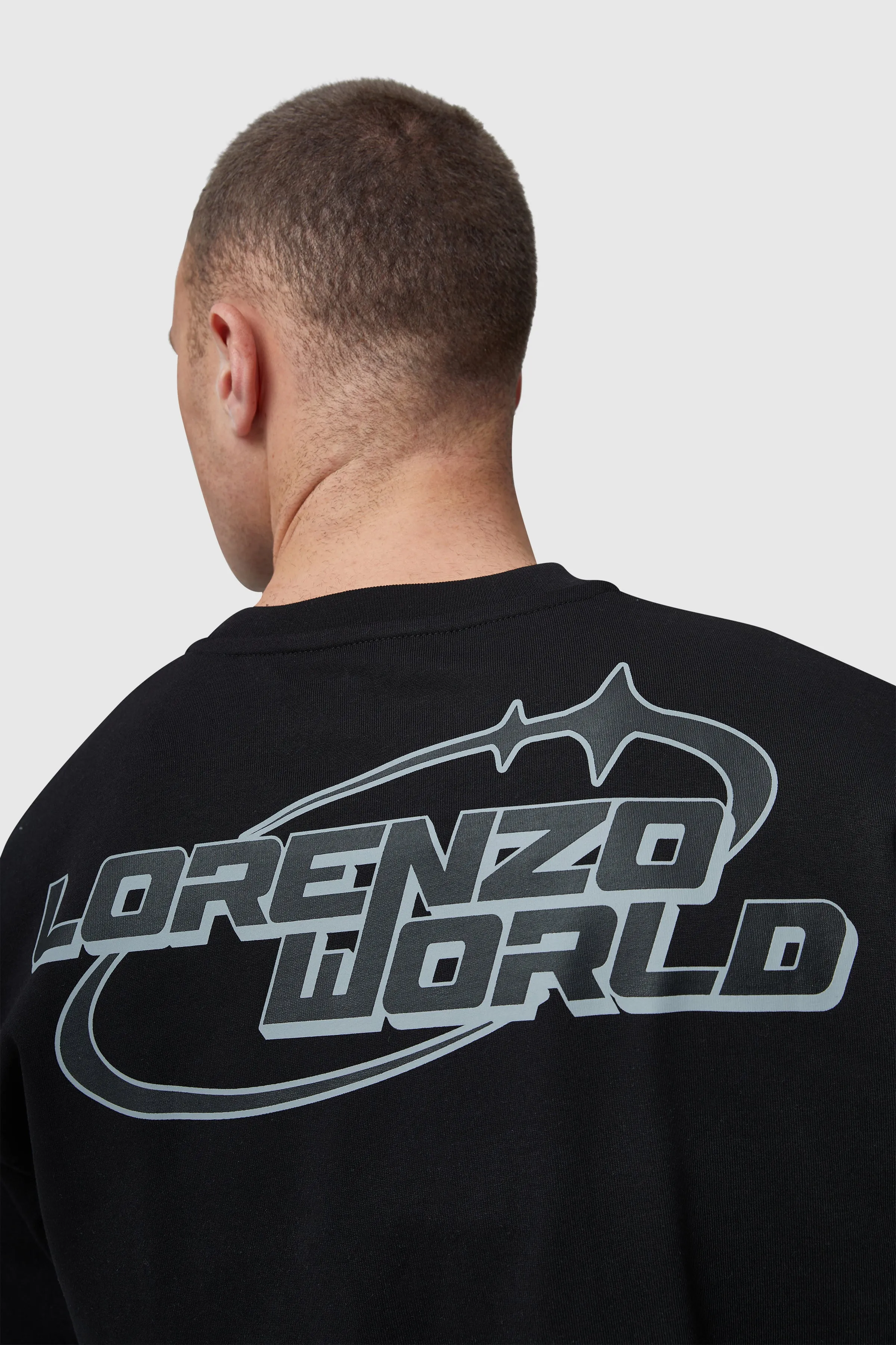 Lorenzo World Sticker Ls Tee - Black