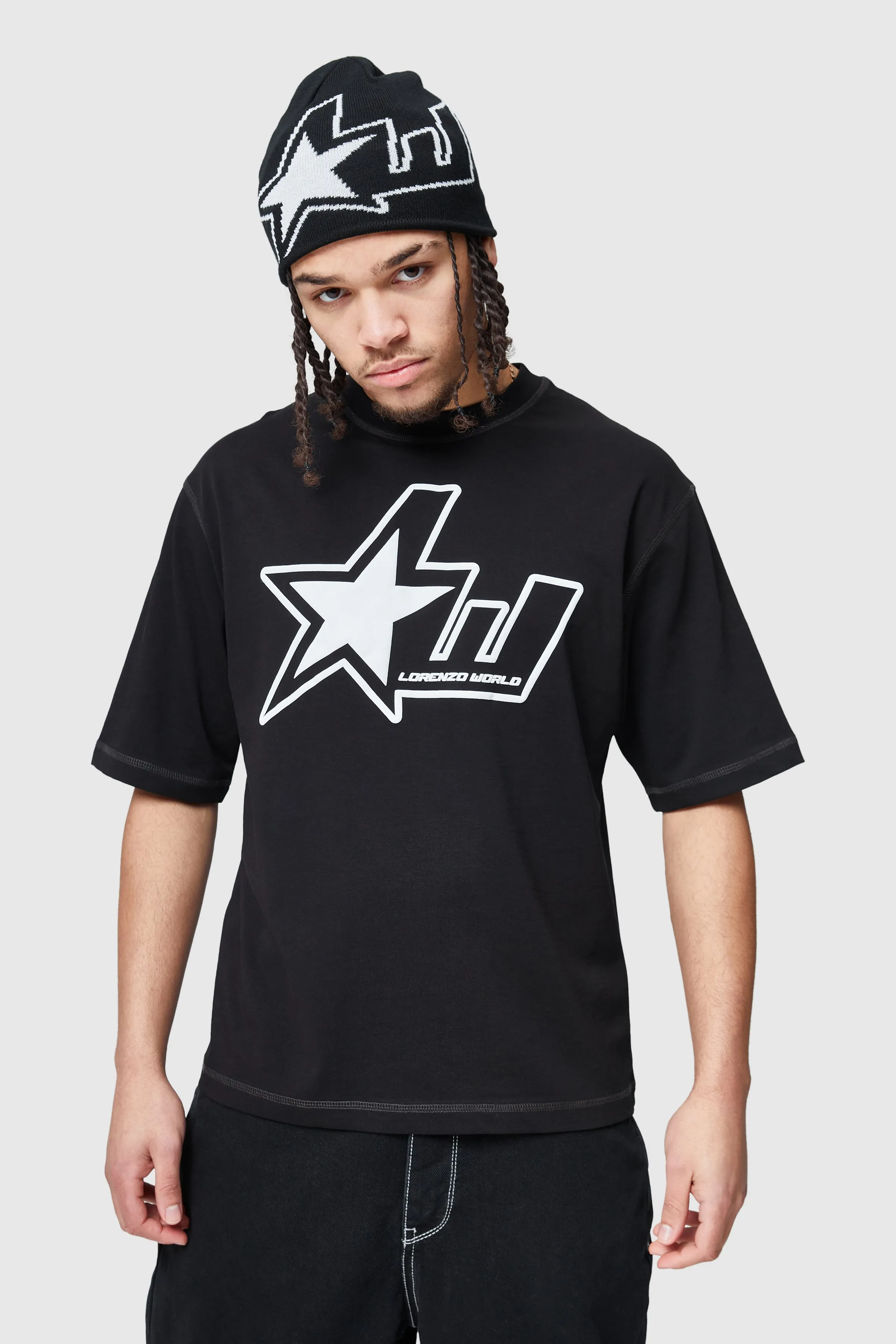 LW Star Tee - Black