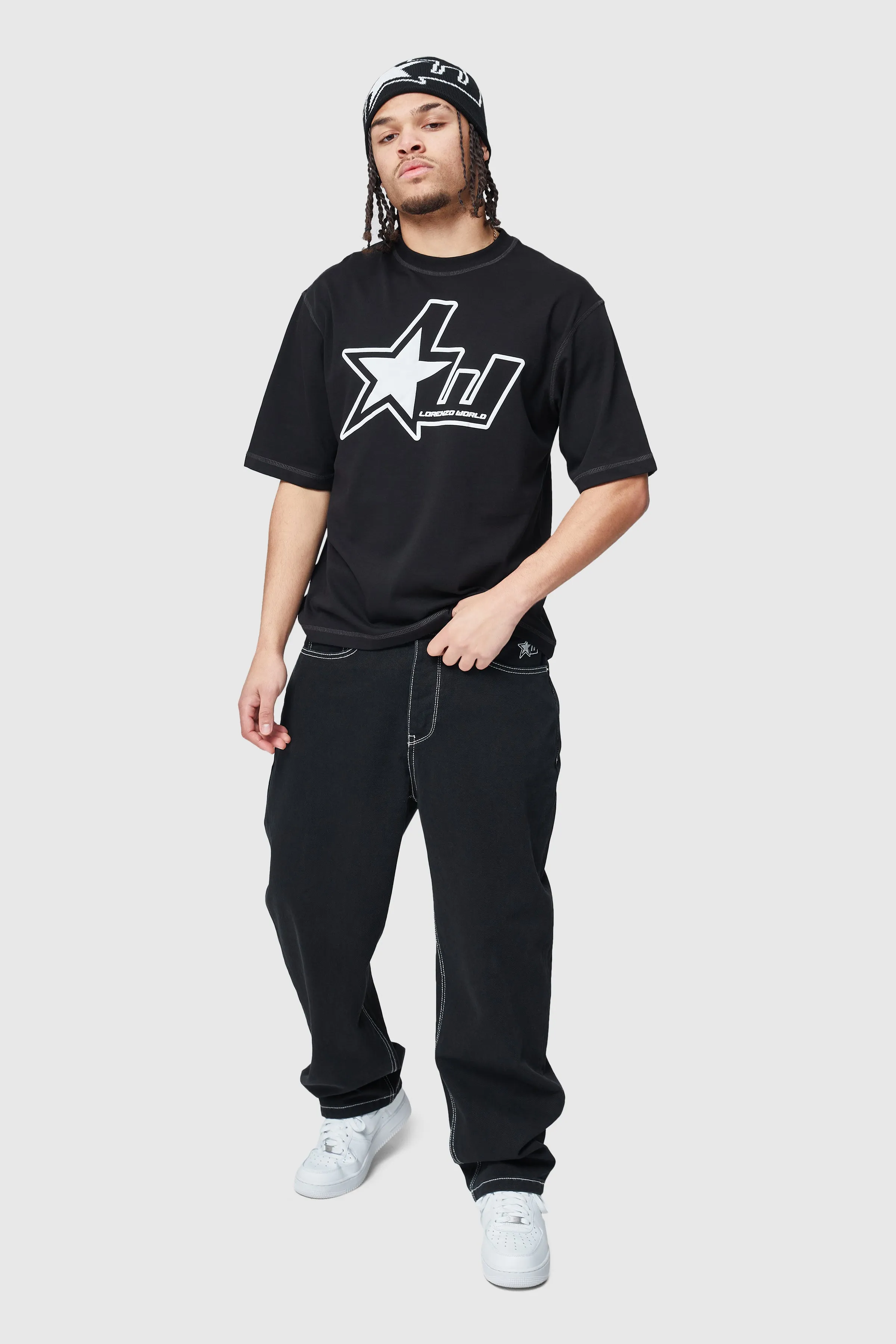 LW Star Tee - Black