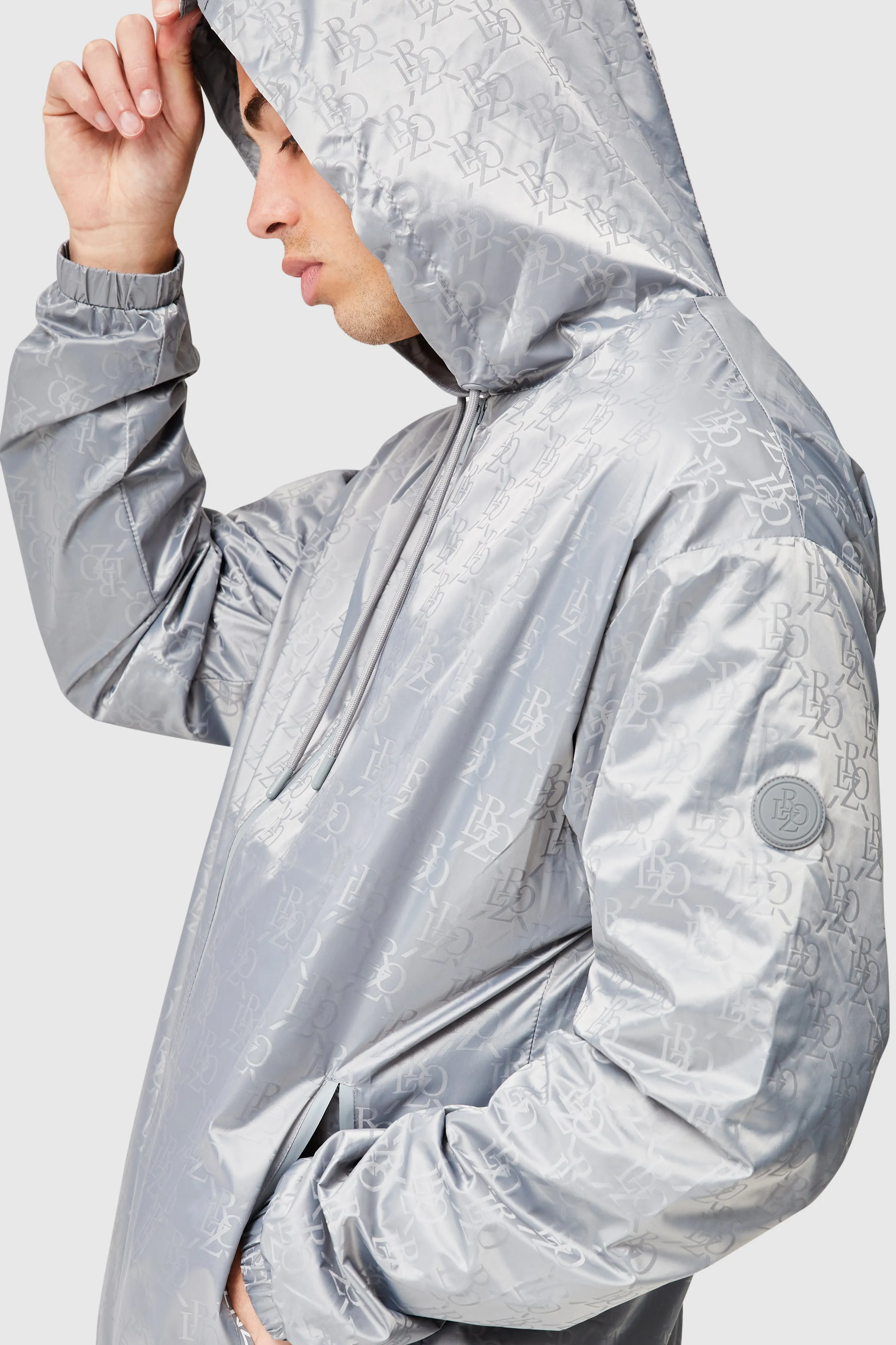 Monogram Windbreaker - Grey
