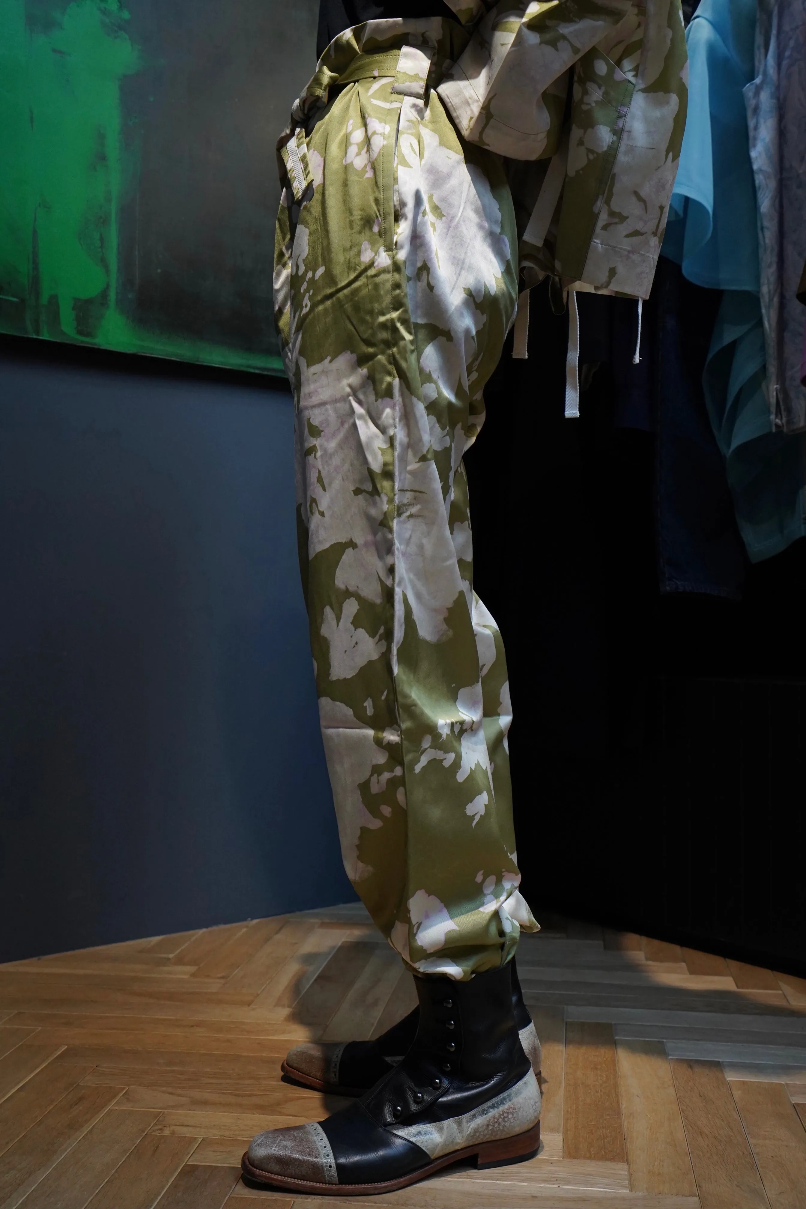 NICHOLAS DALEY CALYPSO KINOMO PANT (KHAKI/PINK)