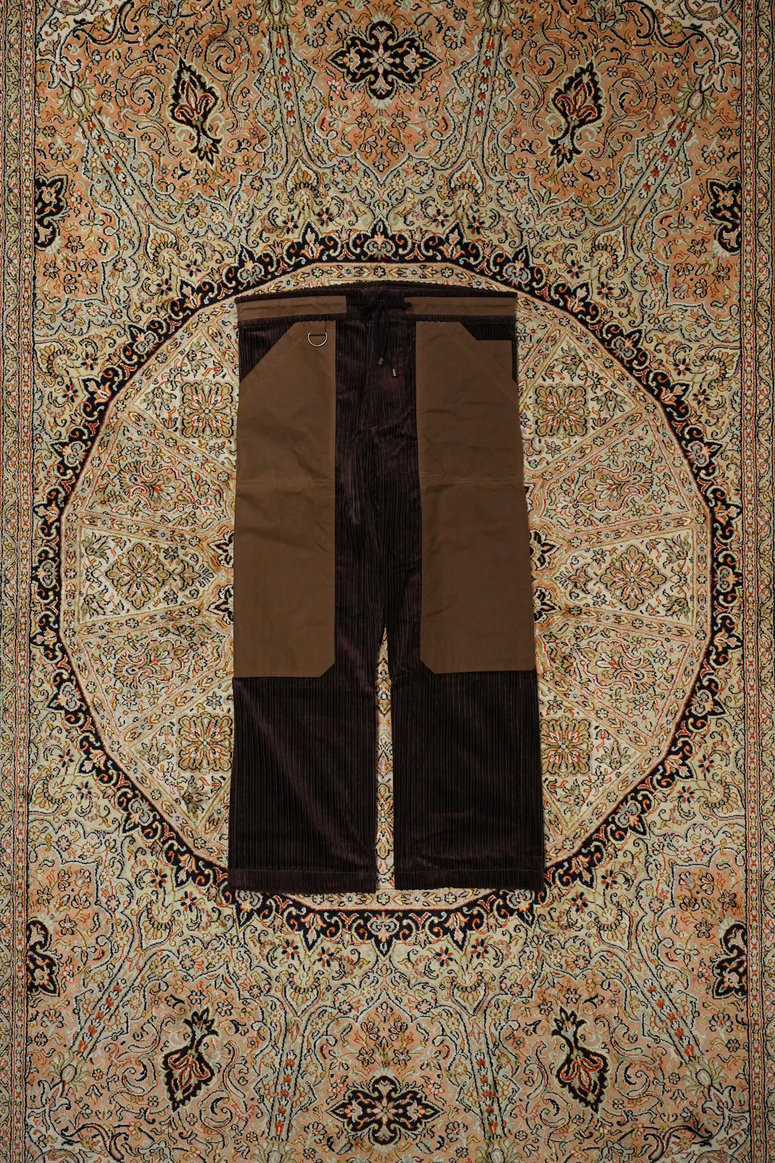 NICHOLAS DALEY PULLCORD TROUSER (CHOCOLATE)