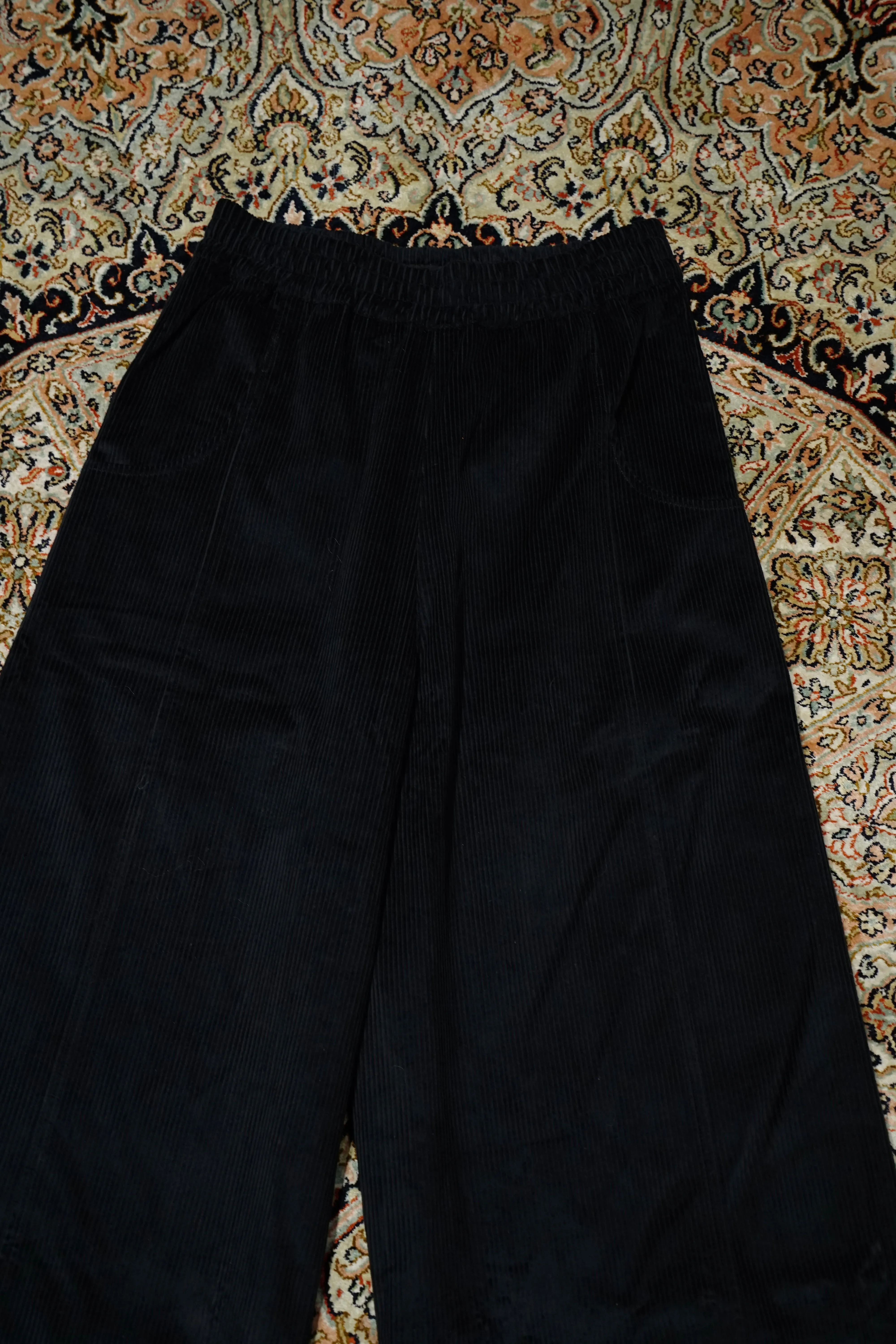 NICHOLAS DALEY WIDE LEG TROUSER (BLACK)