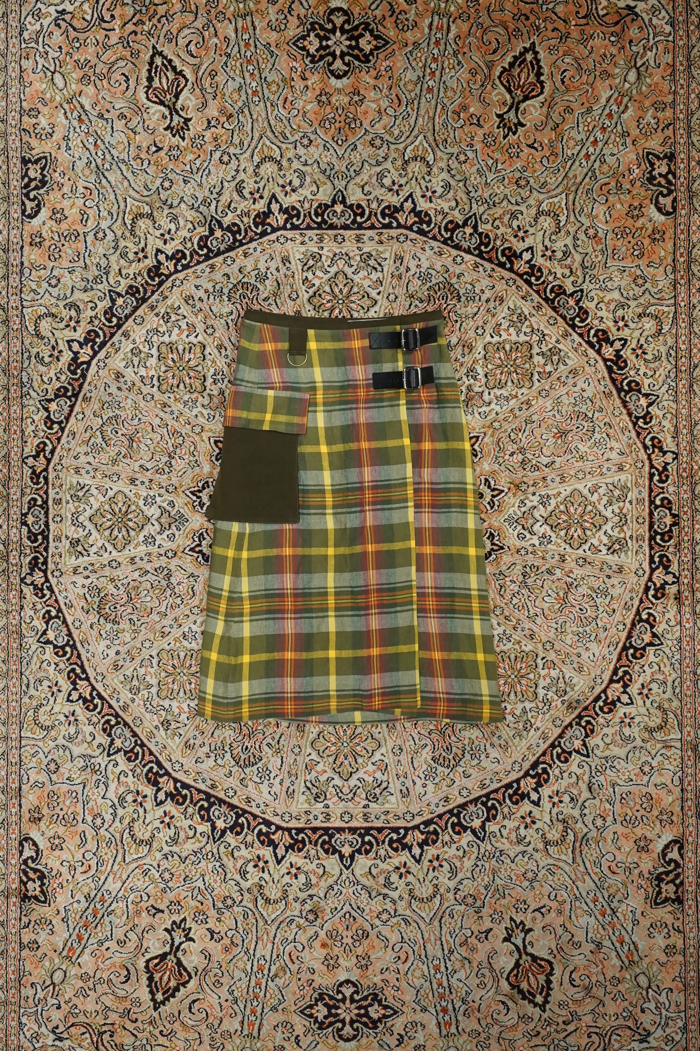 NICHOLAS DALEY WRAP KILT (ND SPRING TARTAN)
