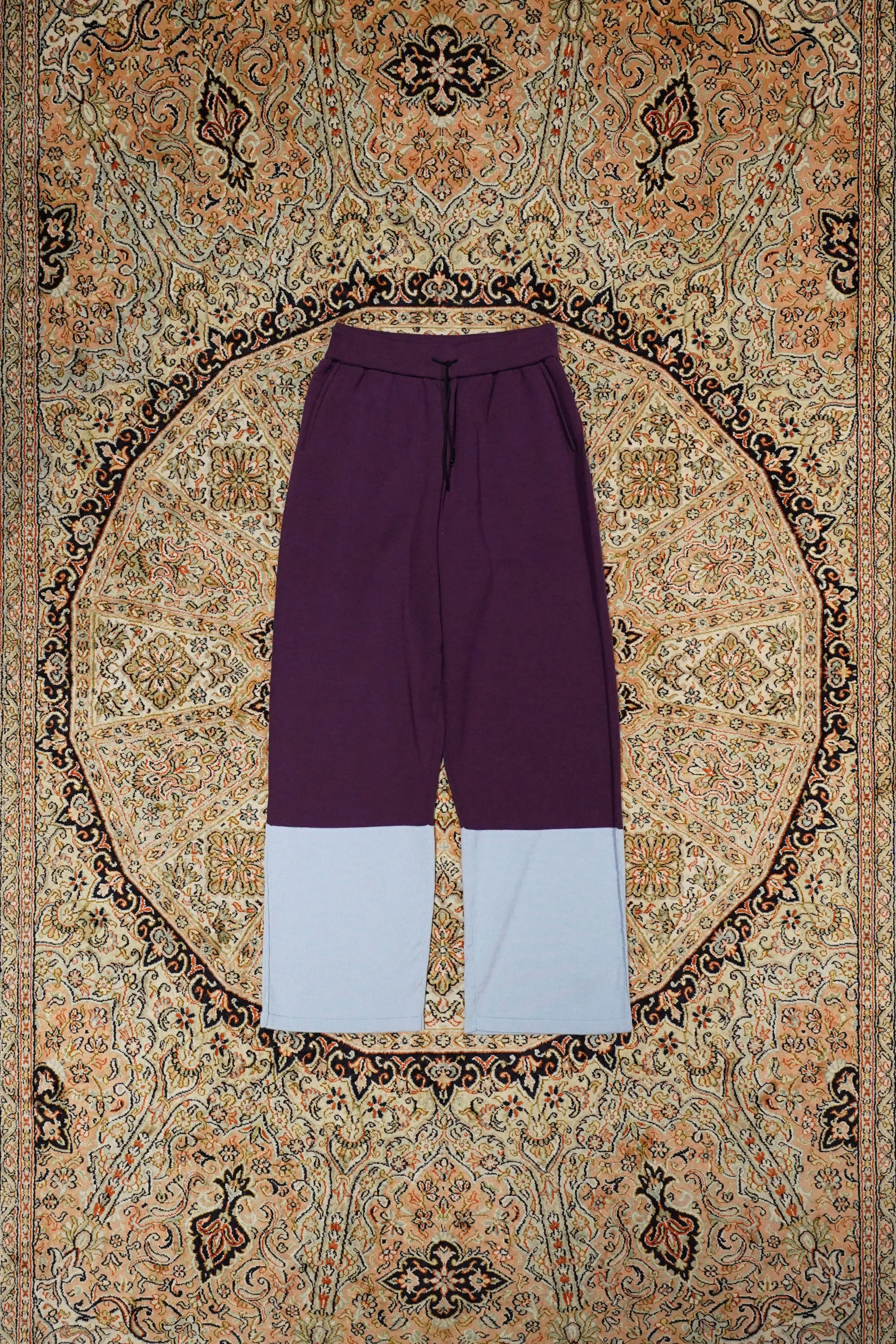 Nobuyuki Matsui Bicolor knit Pants(Light Blue ?? Purple)
