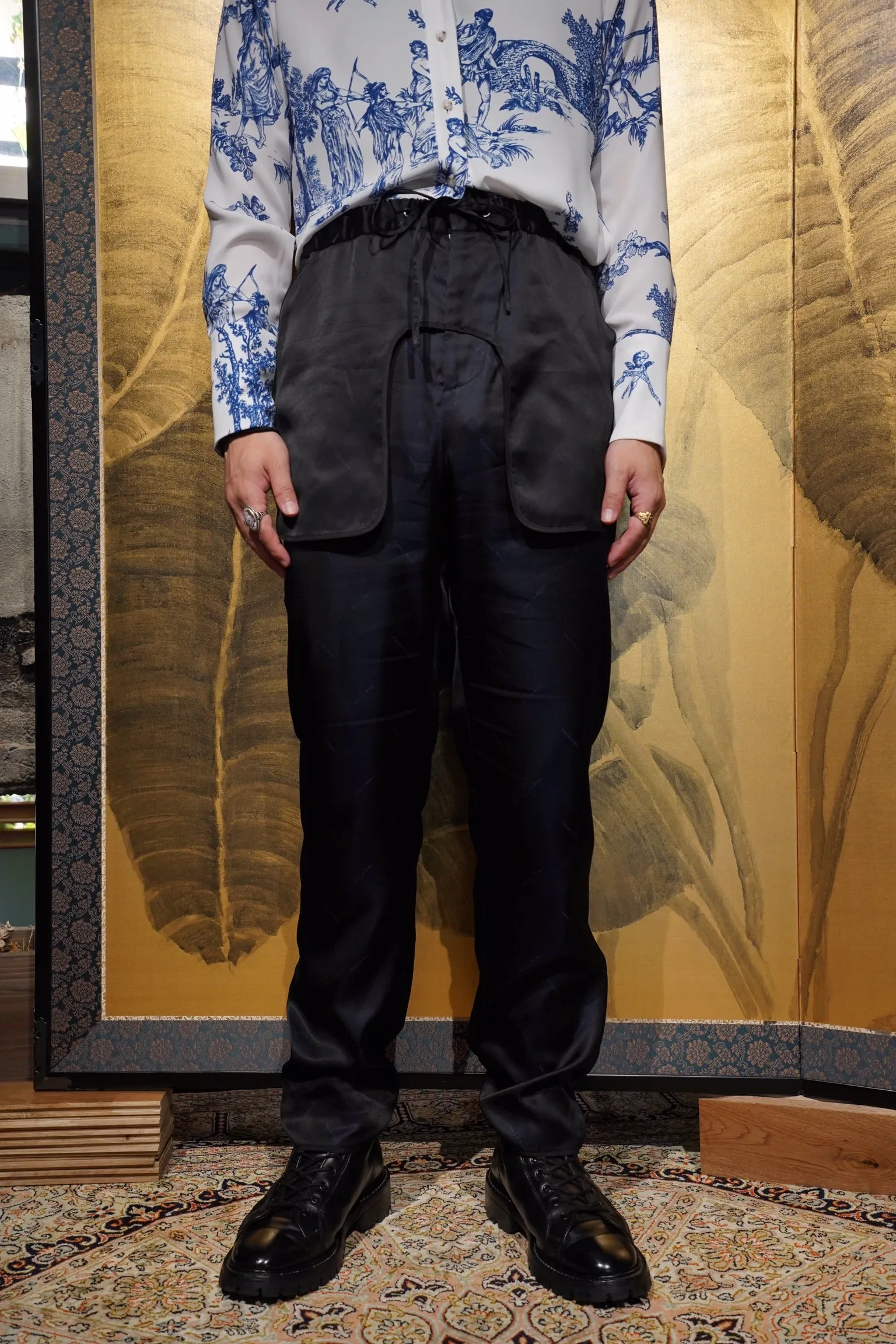 Nobuyuki Matsui Lining Pants (NAVY)