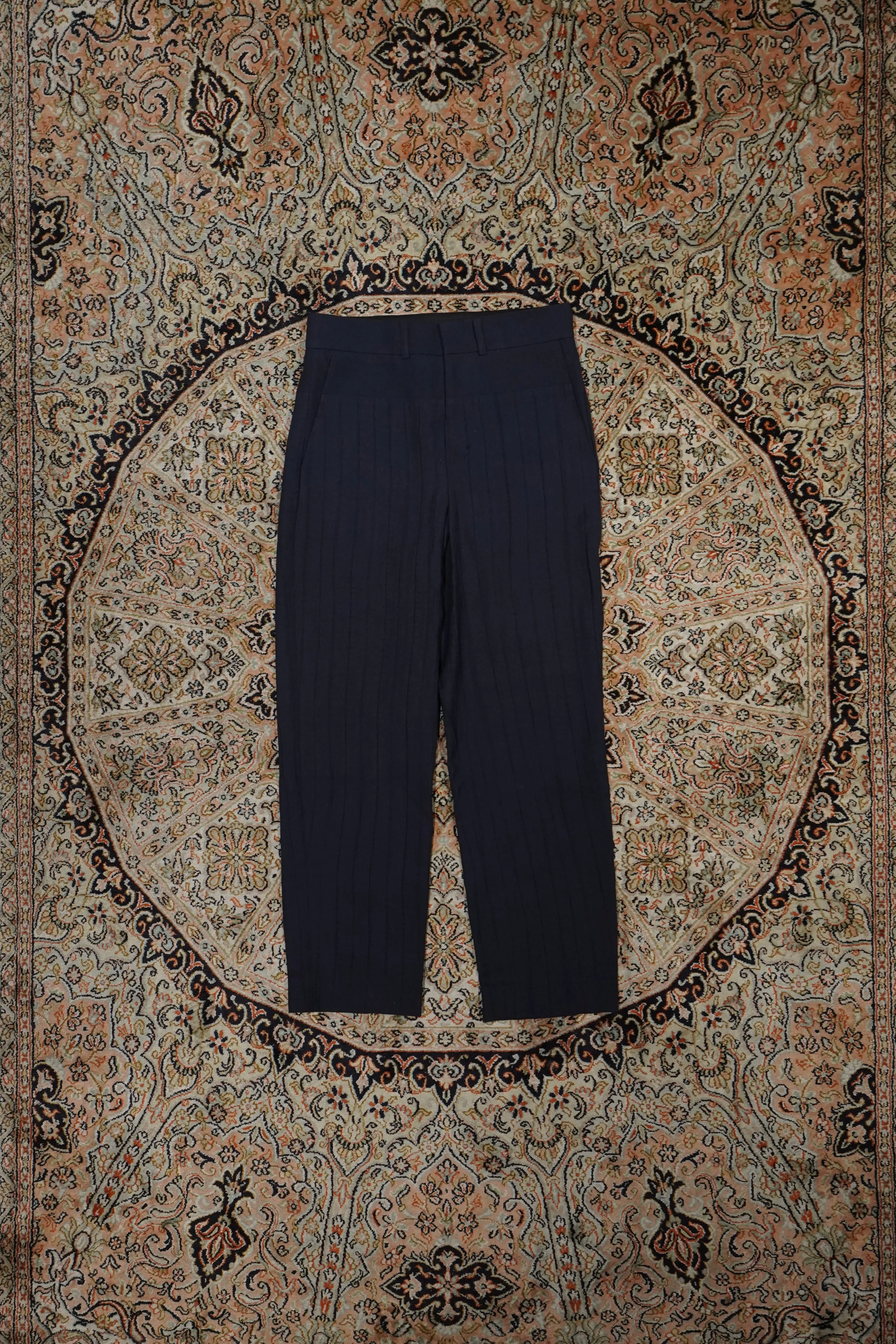 Nobuyuki Matsui Tied Slacks (Navy)