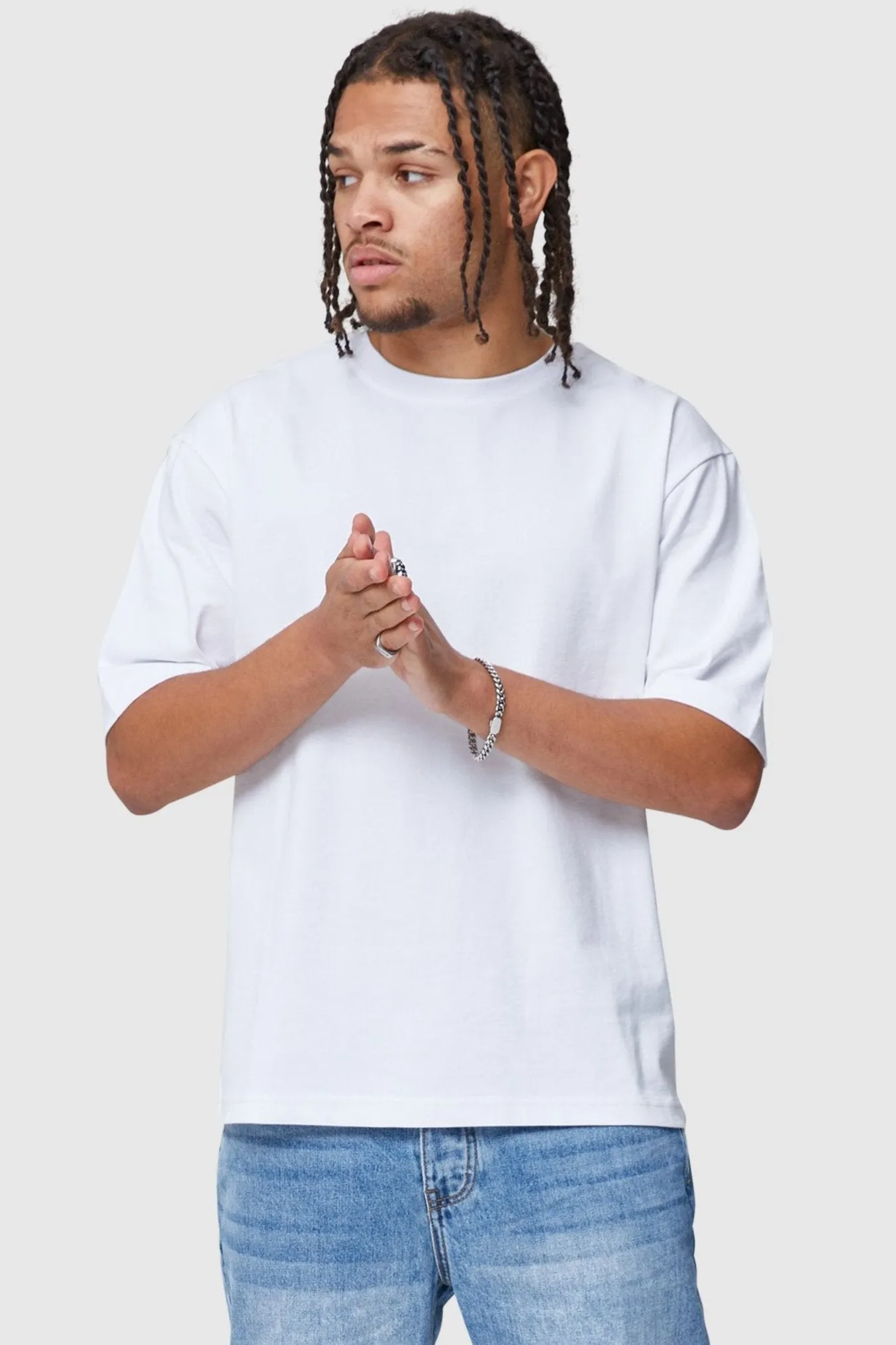 Oversized Basic Tee - White