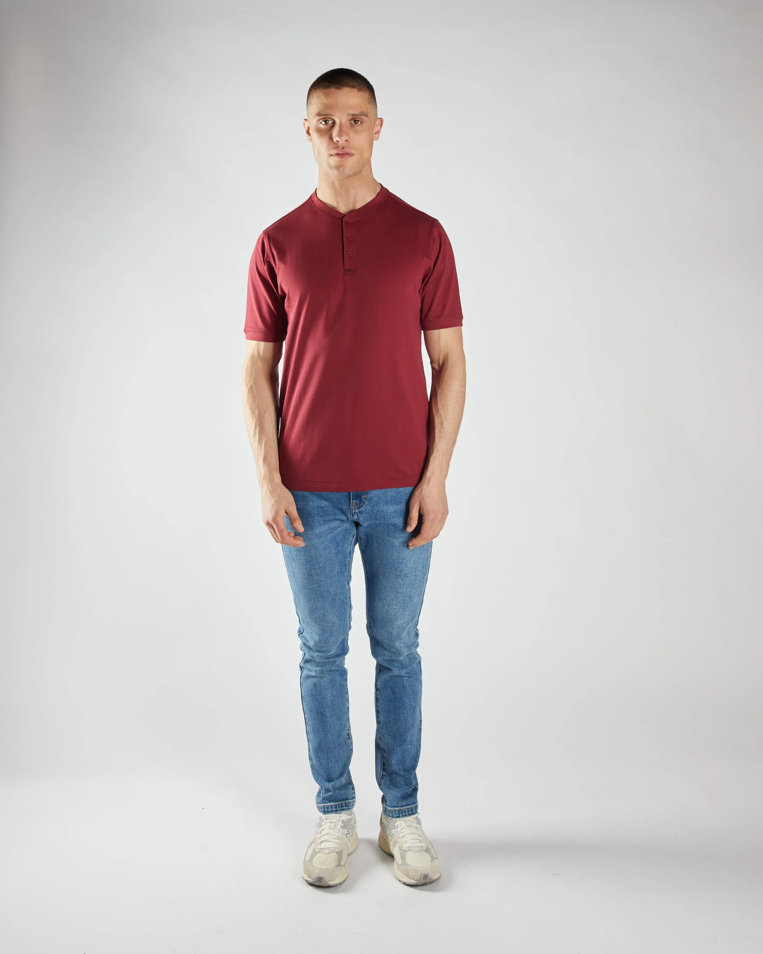 Pacey Henley Tibetan Red