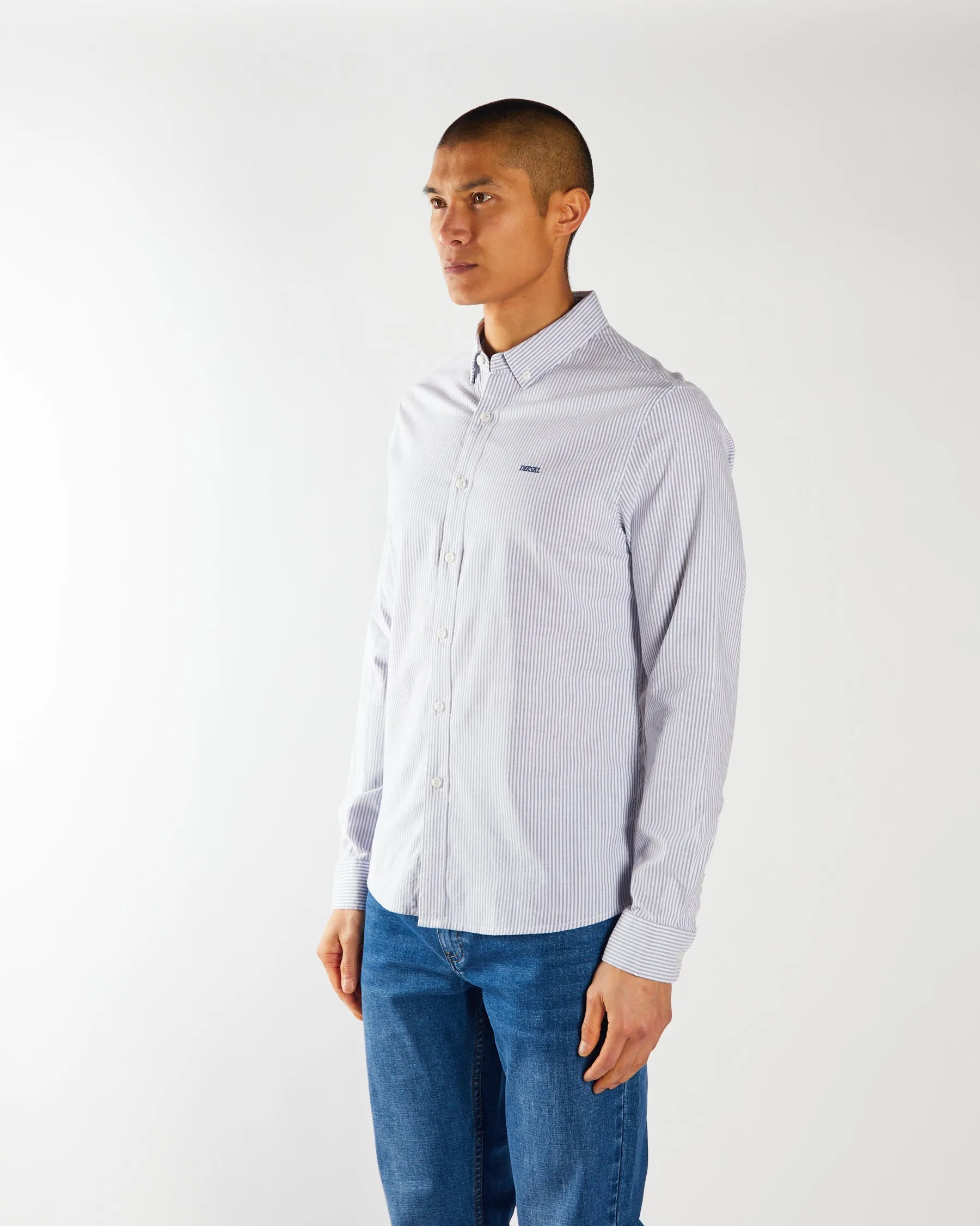 Pax Stripe Shirt Court Blue