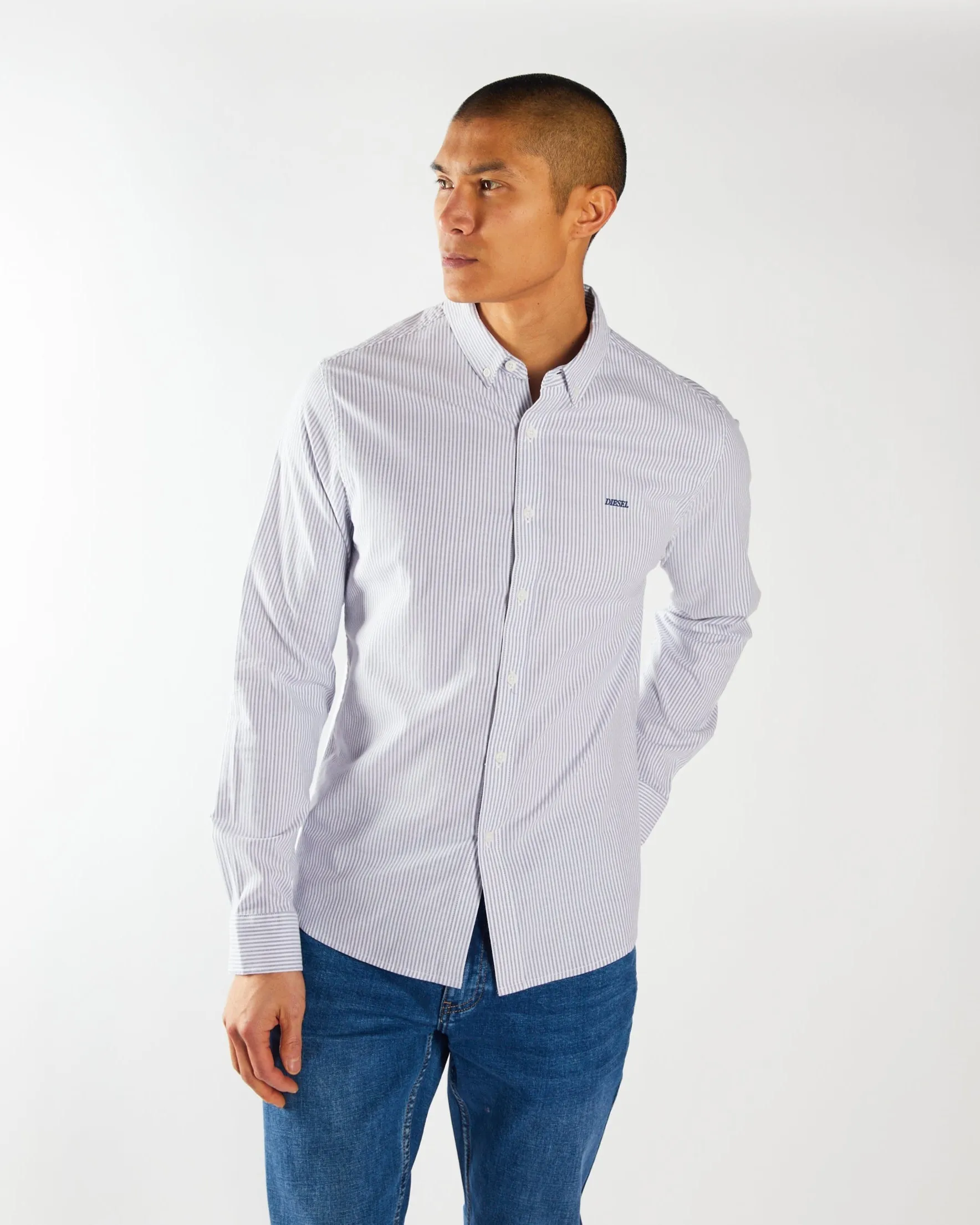 Pax Stripe Shirt Court Blue