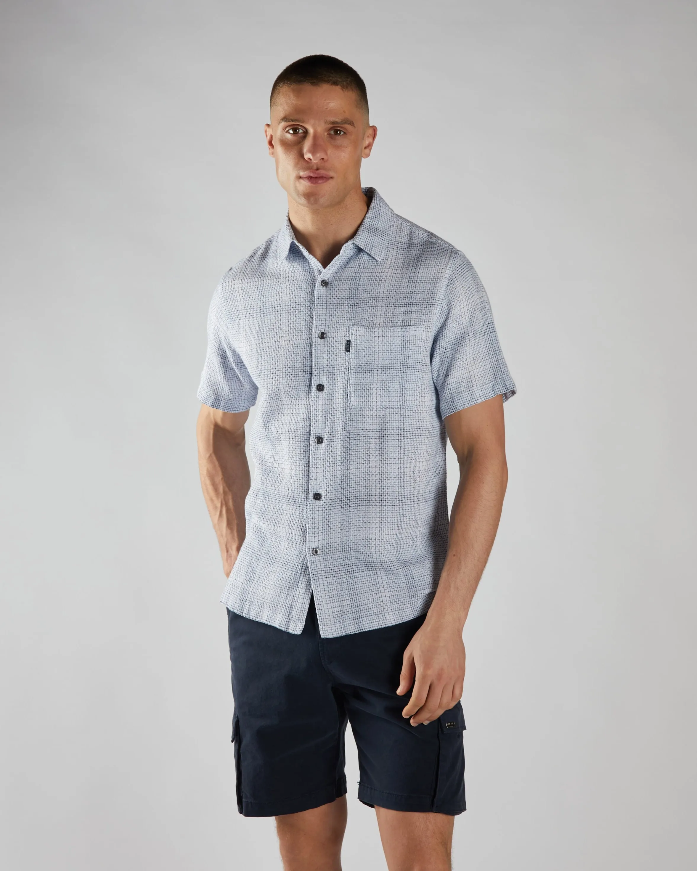 Raff SS Shirt Blue Check