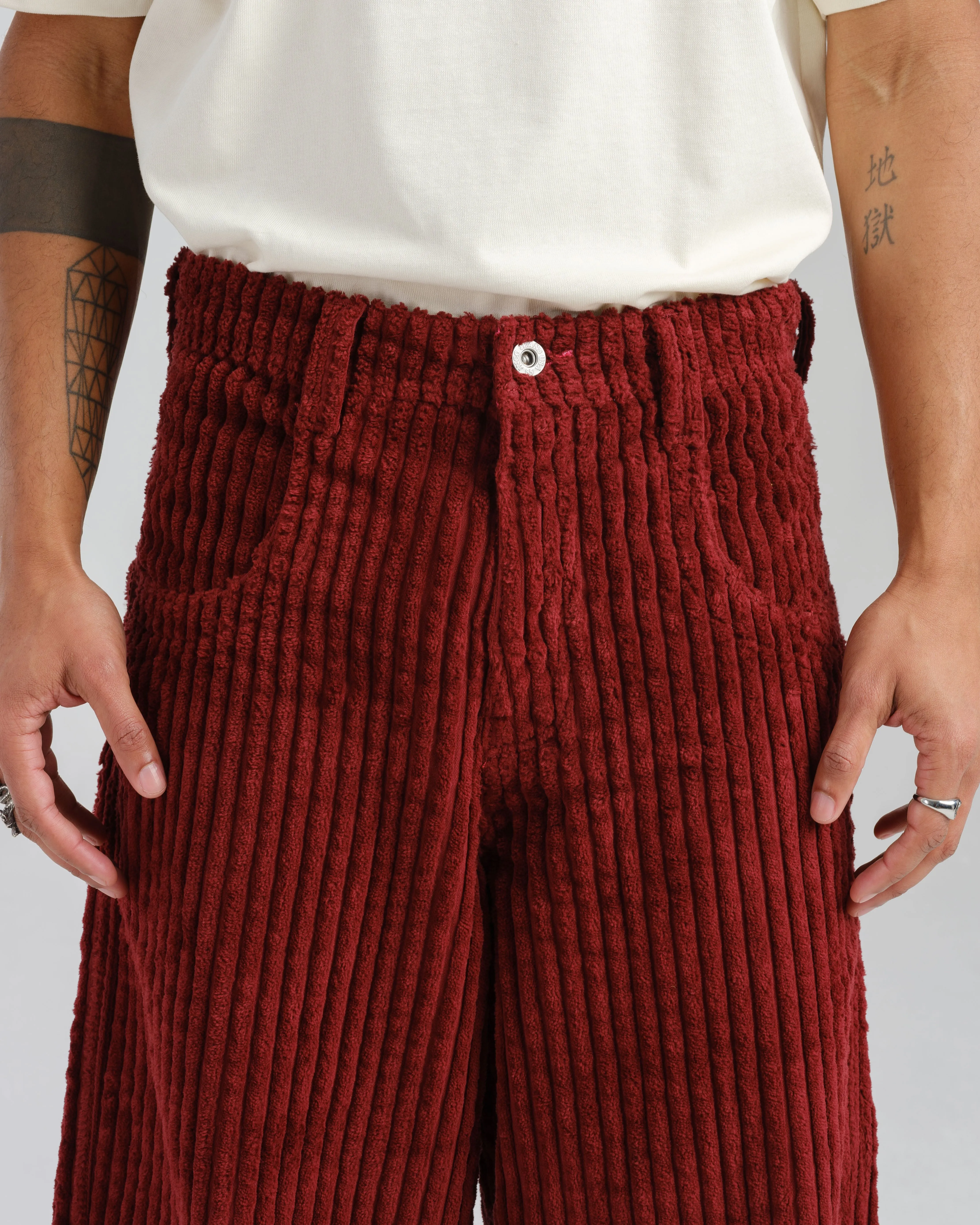 Rollin. 26". 2 Wale Corduroy. Burgundy.