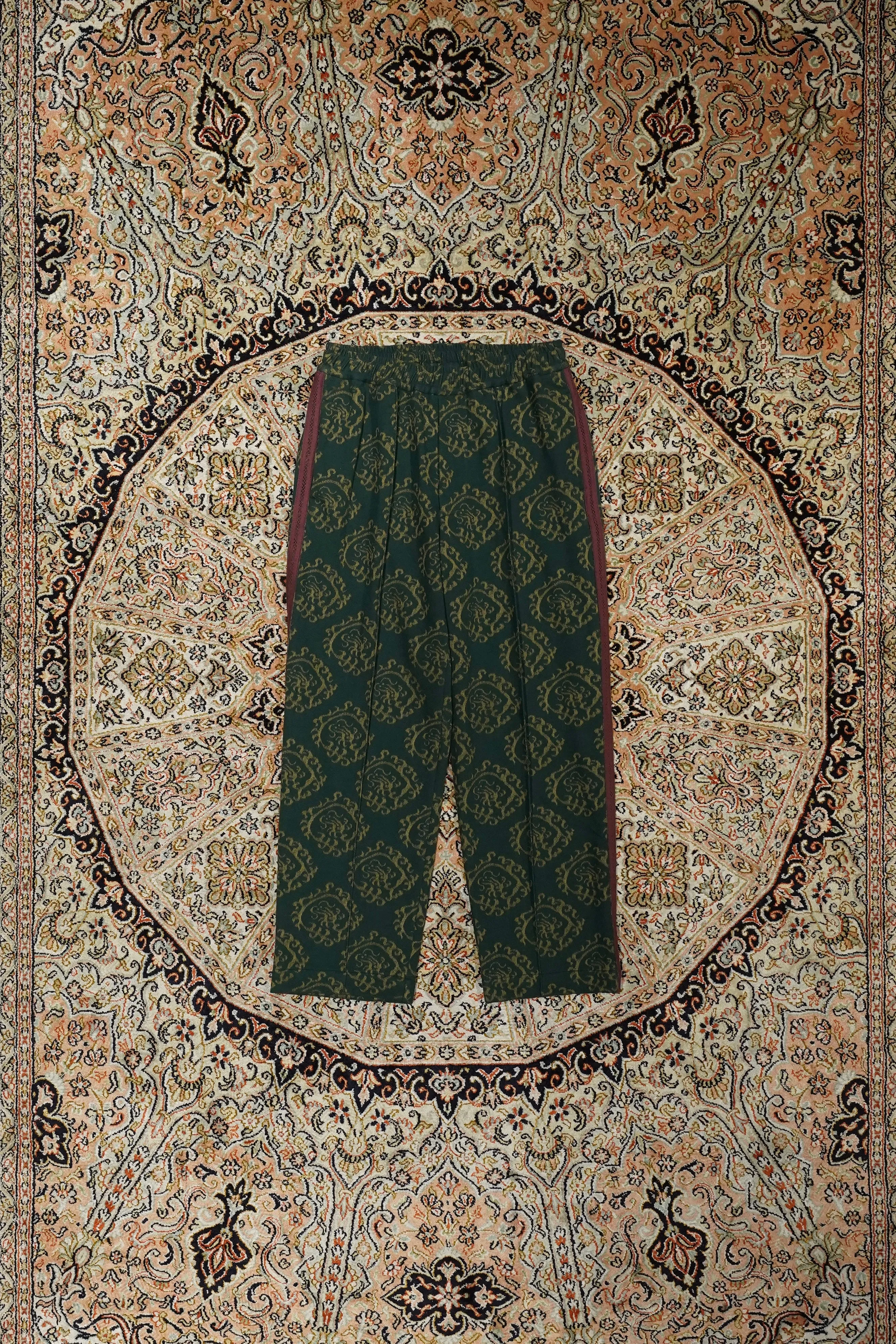Sasquatchfabrix. "CURLED UP DRAGON" TRACK PANTS (DARK GREEN)
